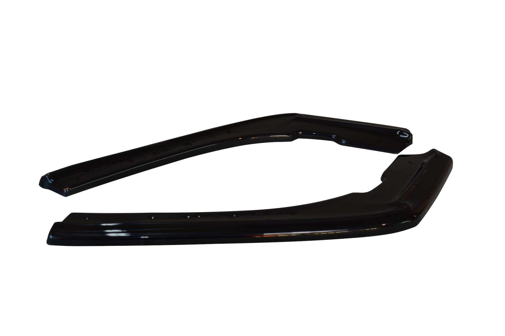 Maxton Heck Ansatz Flaps Diffusor passend für 3er M-Paket Limousine / Touring F30 / F30 Facelift / F31 / F31 Facelift schwarz Hochglanz