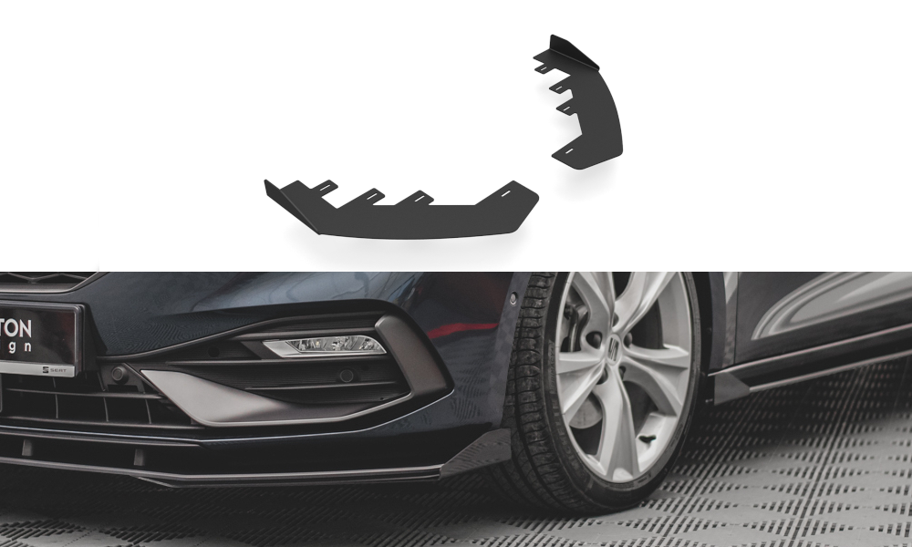 Maxton Flaps Seat Leon FR Mk4 schwarz Hochglanz