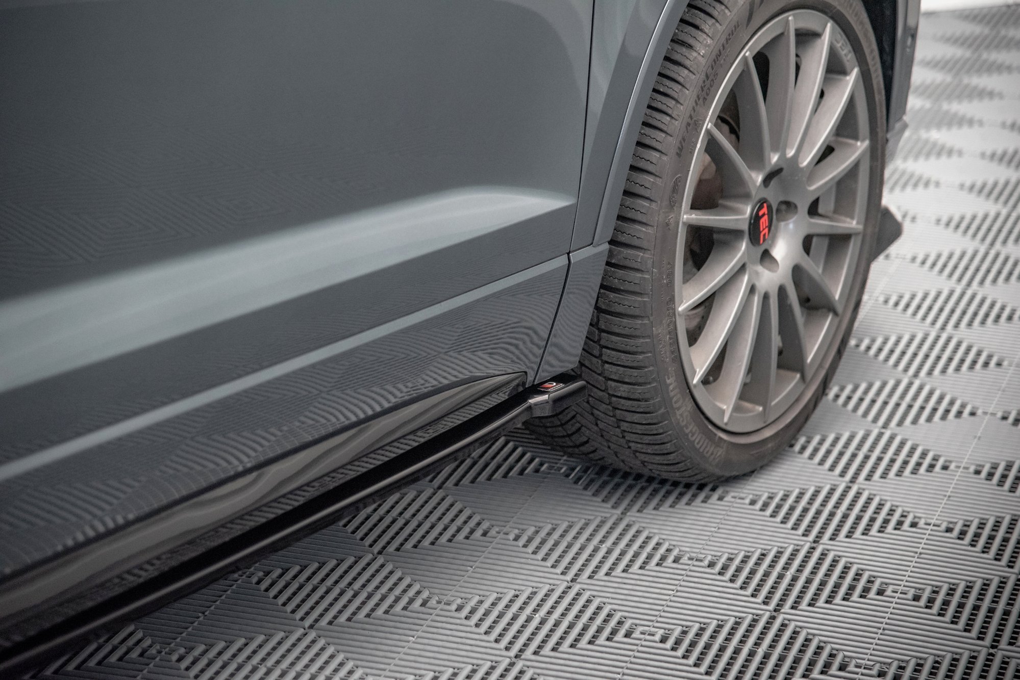 Maxton Seitenschweller Ansatz für Cupra Ateca Mk1 / Mk1 Facelift schwarz Hochglanz