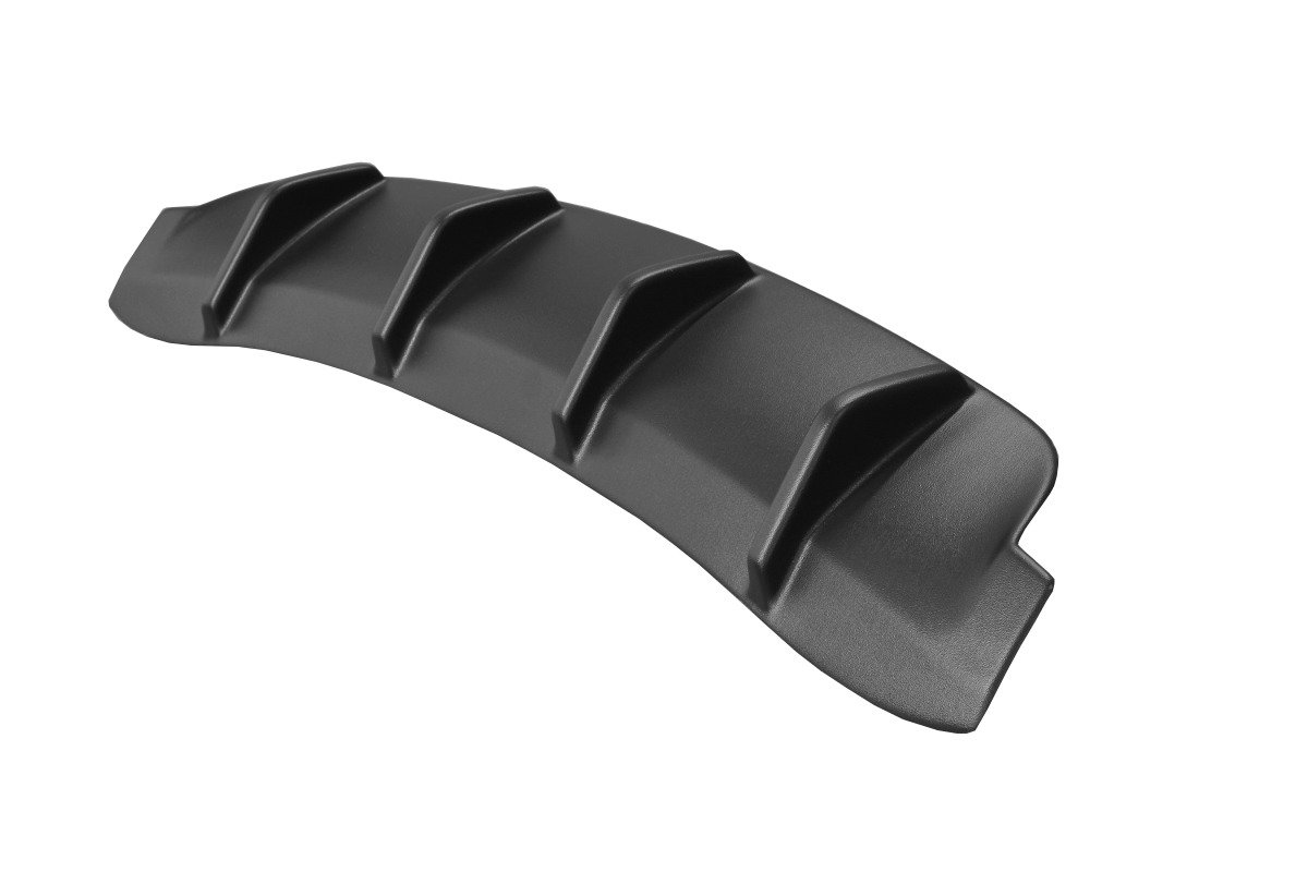 Maxton Diffusor Heck Ansatz für VOLKSWAGEN SCIROCCO MK.3 R FACELIFT schwarz Hochglanz
