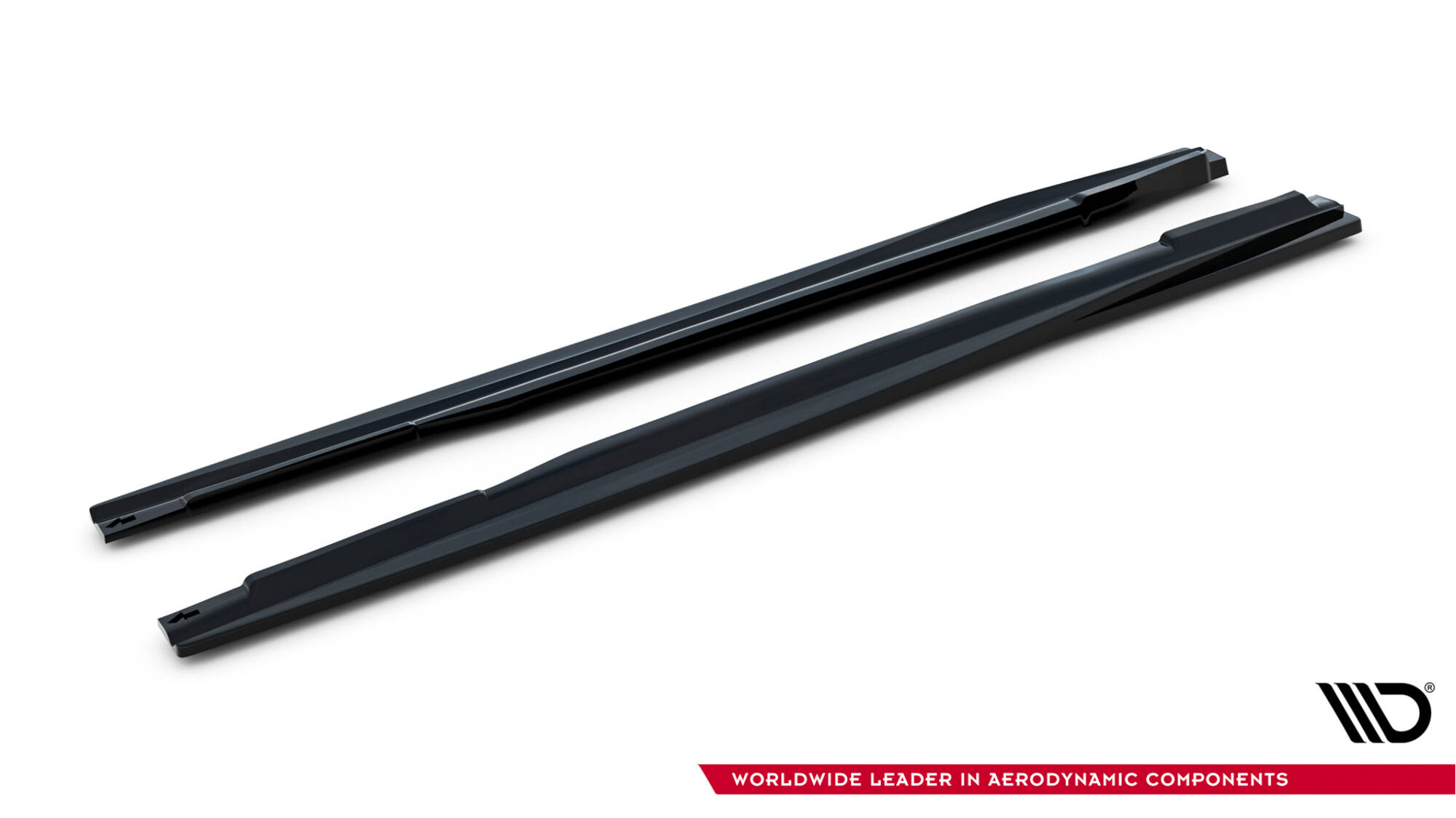 Maxton Seitenschweller Ansatz für Mercedes-AMG / AMG-Line GLE SUV W167 / W167 Facelift schwarz Hochglanz