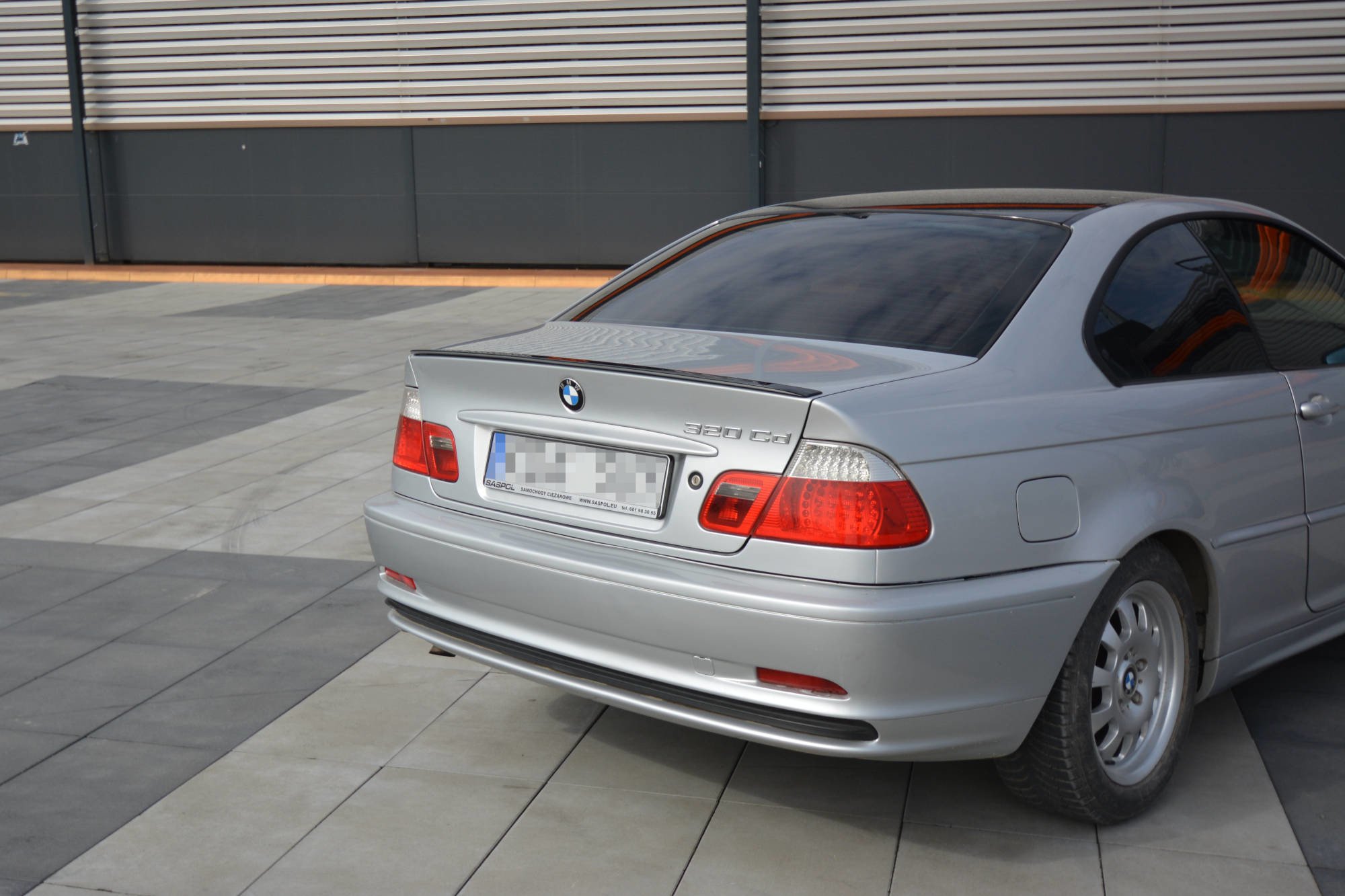 Maxton Spoiler CAP für BMW 3er E46 COUPE vor Facelift schwarz Hochglanz