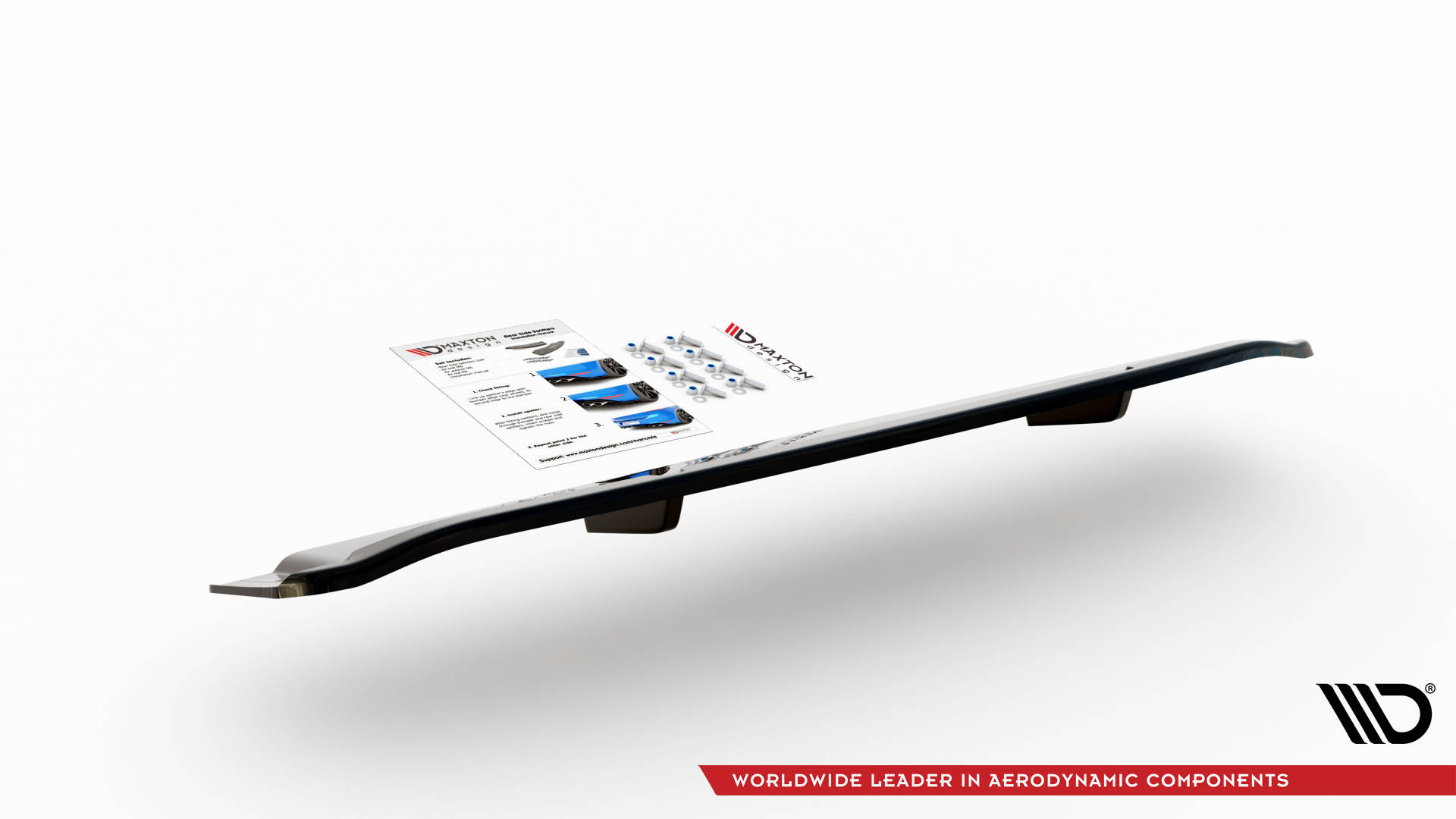 Maxton Mittlerer Cup Diffusor DTM Look Heck Ansatz für Audi SQ8 Mk1 schwarz Hochglanz