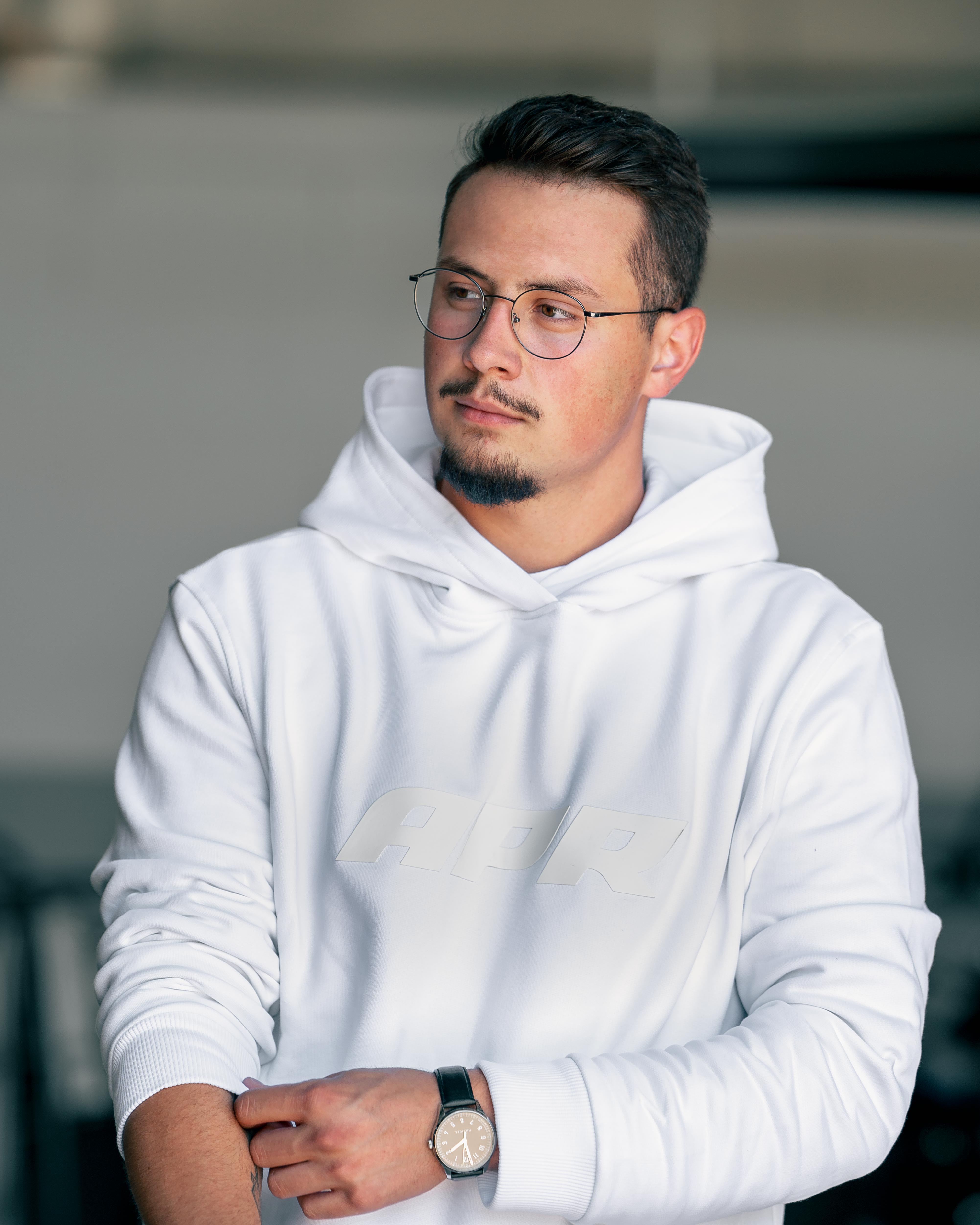 Premium APR Essentials Hoodie Rubber weiß