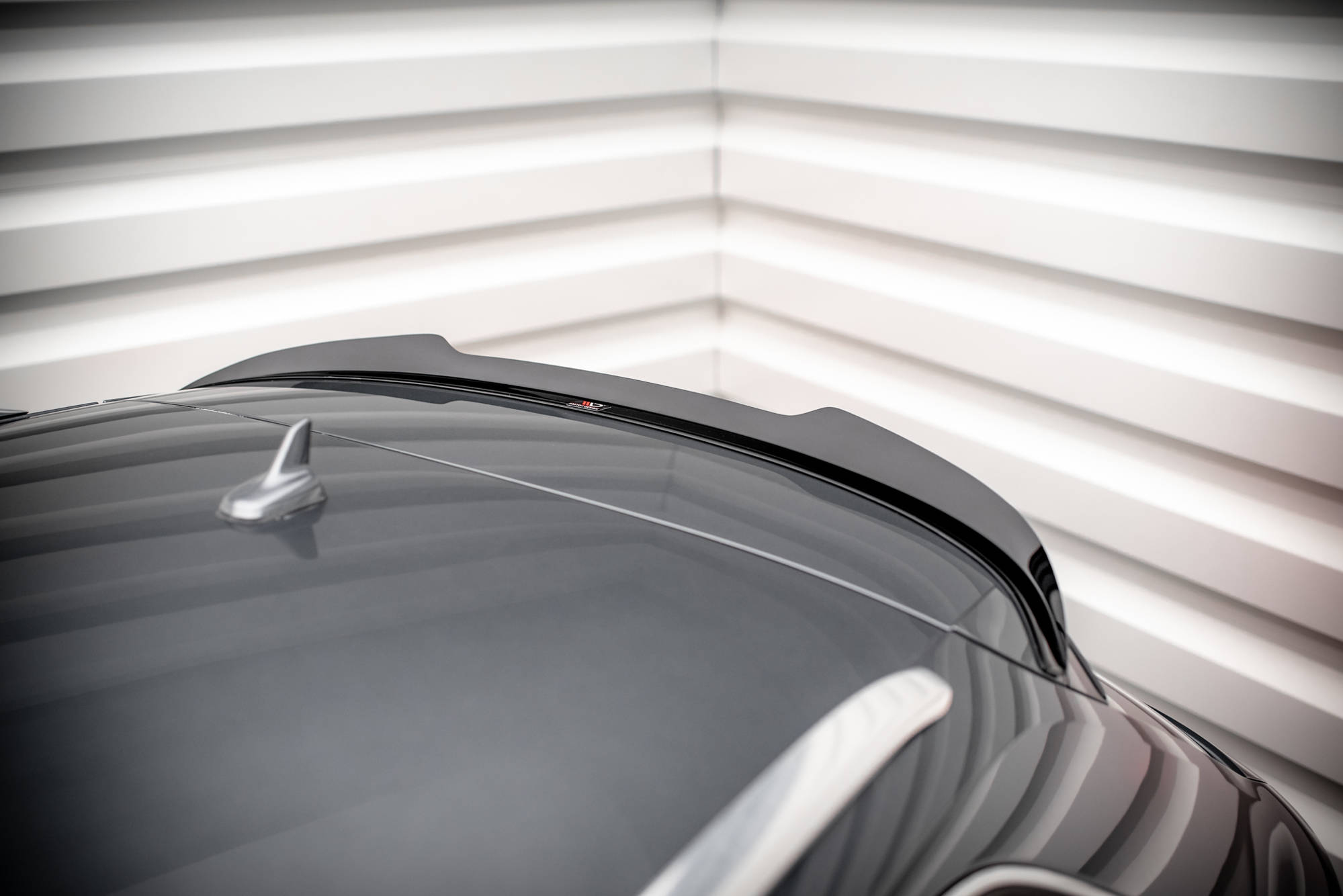 Maxton Spoiler CAP für Audi A3 Sportback 8V schwarz Hochglanz