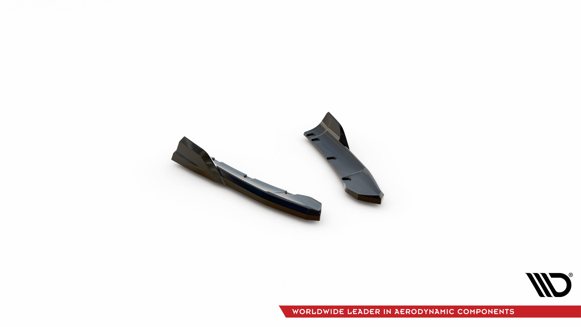 Maxton Heck Ansatz Flaps Diffusor passend für X3 M-Paket G01 Facelift schwarz Hochglanz