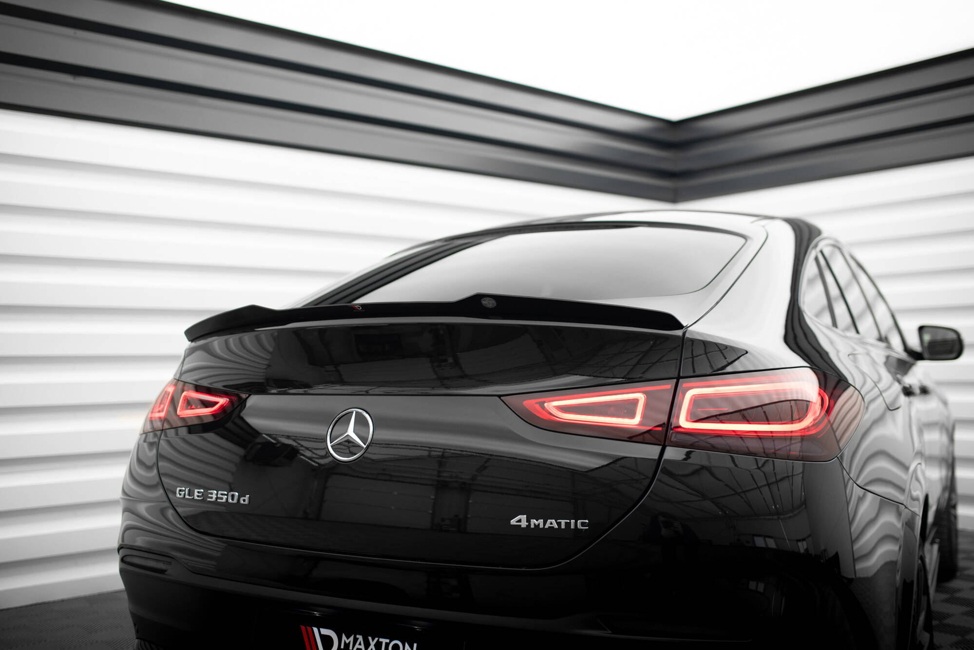 Maxton Spoiler CAP für Mercedes-Benz GLE Coupe AMG-Line C167 / C167 Facelift schwarz Hochglanz