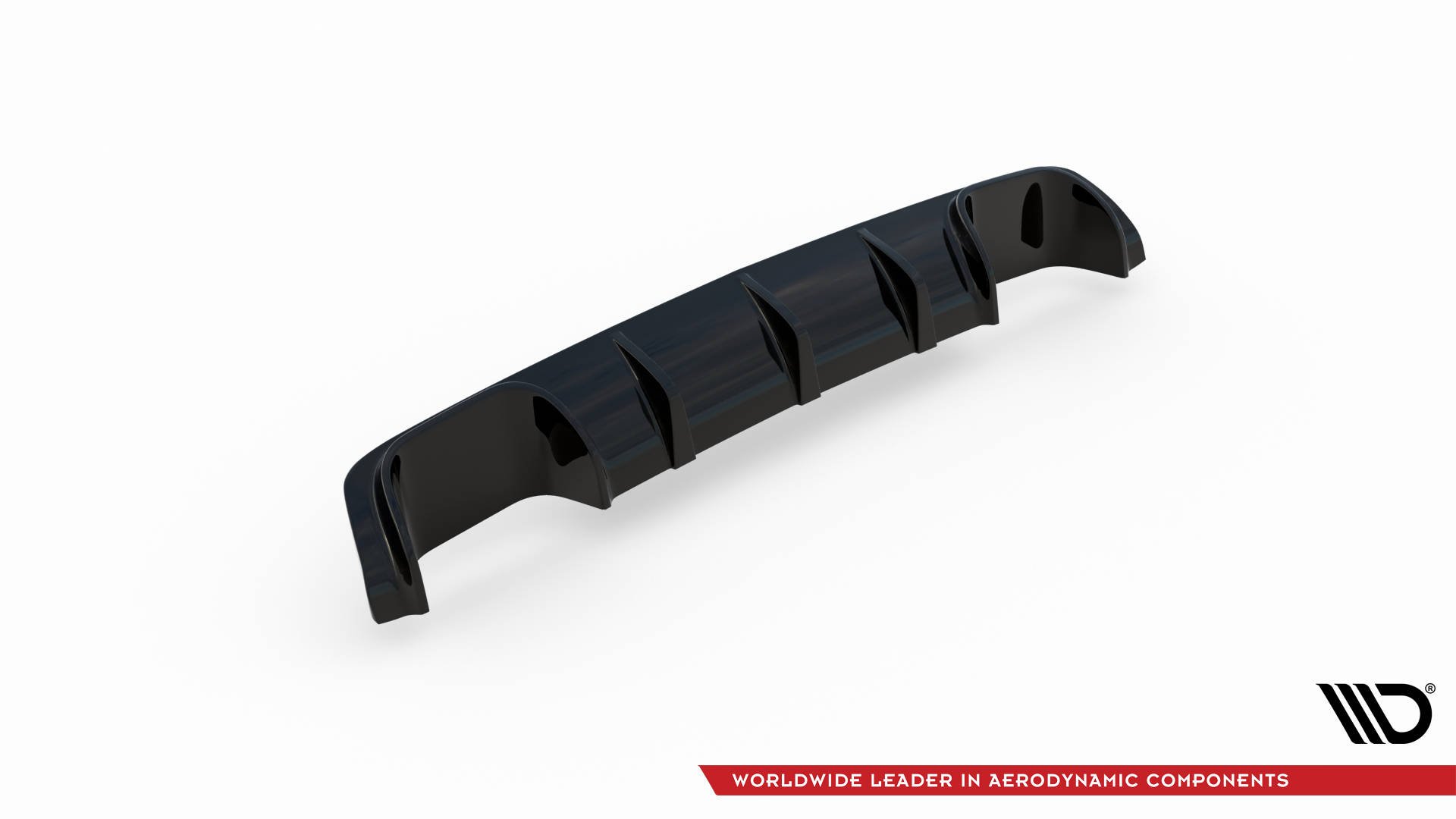 Maxton Diffusor Heck Ansatz für BMW M5  / 5 M-Paket E39 schwarz Hochglanz