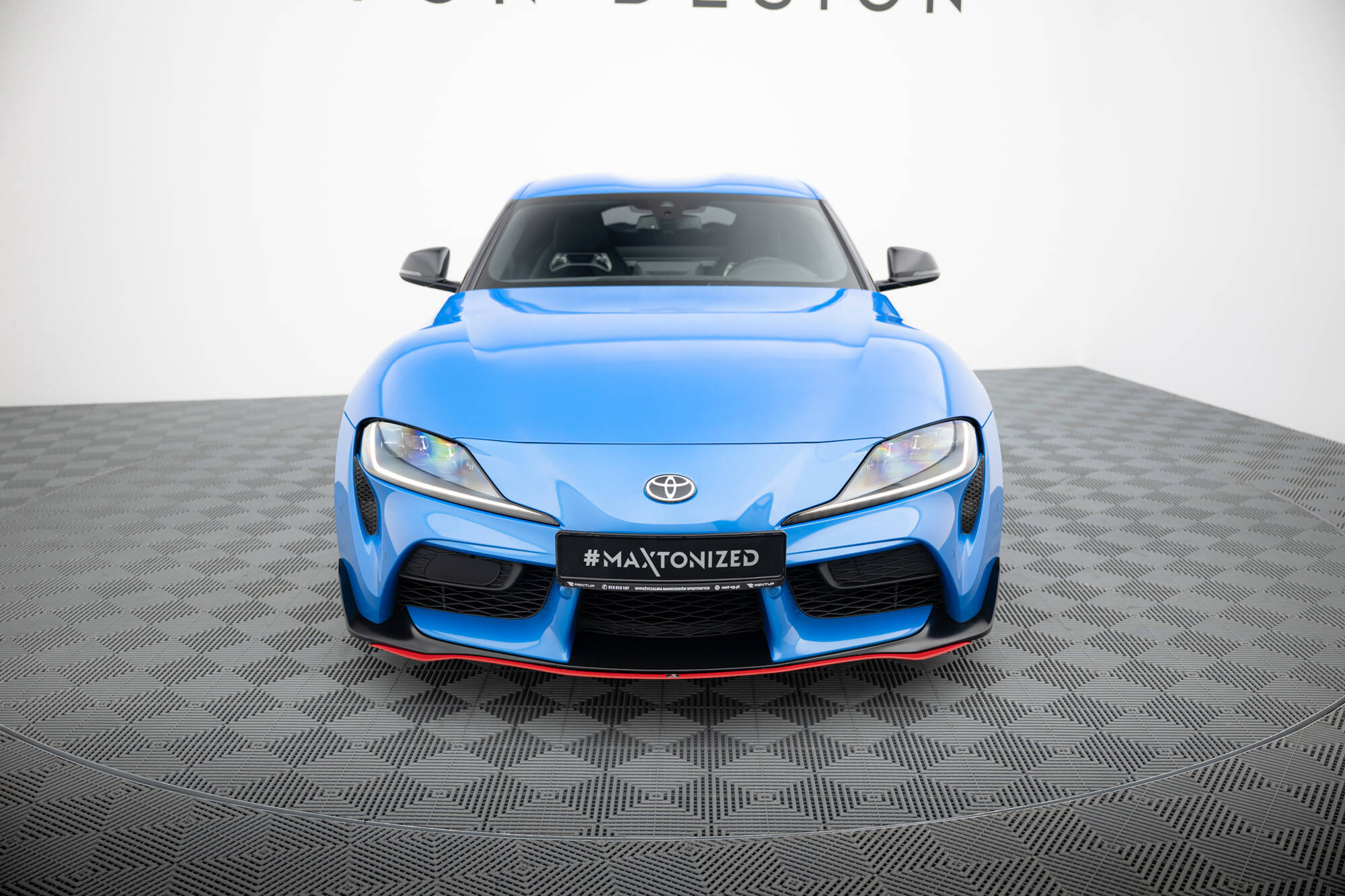 Maxton Front Ansatz V.3 für Toyota Supra Mk5 schwarz Hochglanz