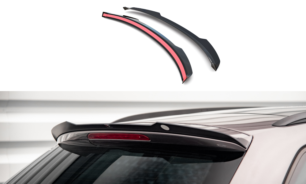 Maxton Spoiler CAP für Seat Leon FR Sportstourer Mk3 schwarz Hochglanz