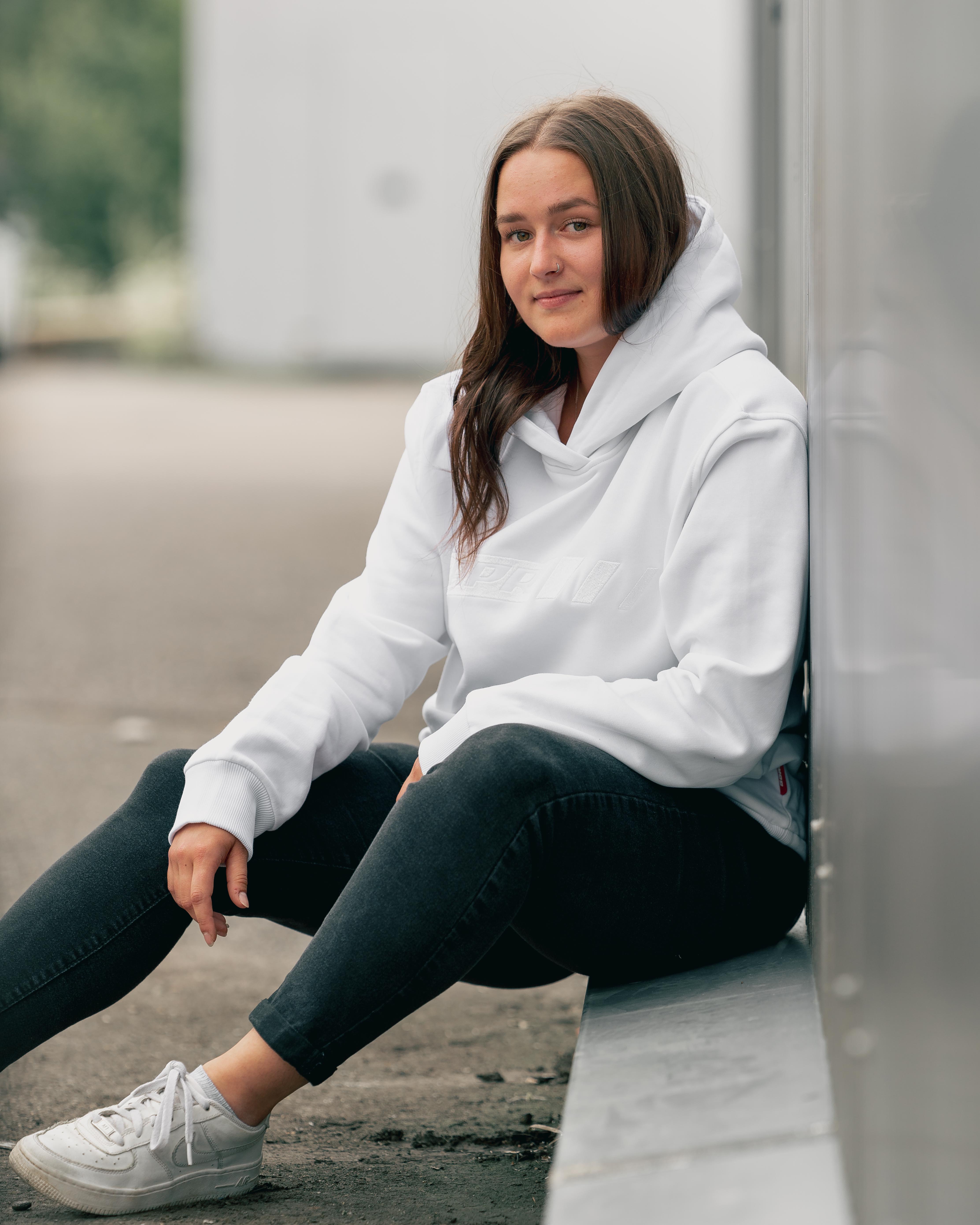 Premium APR Essentials Hoodie Stick weiß