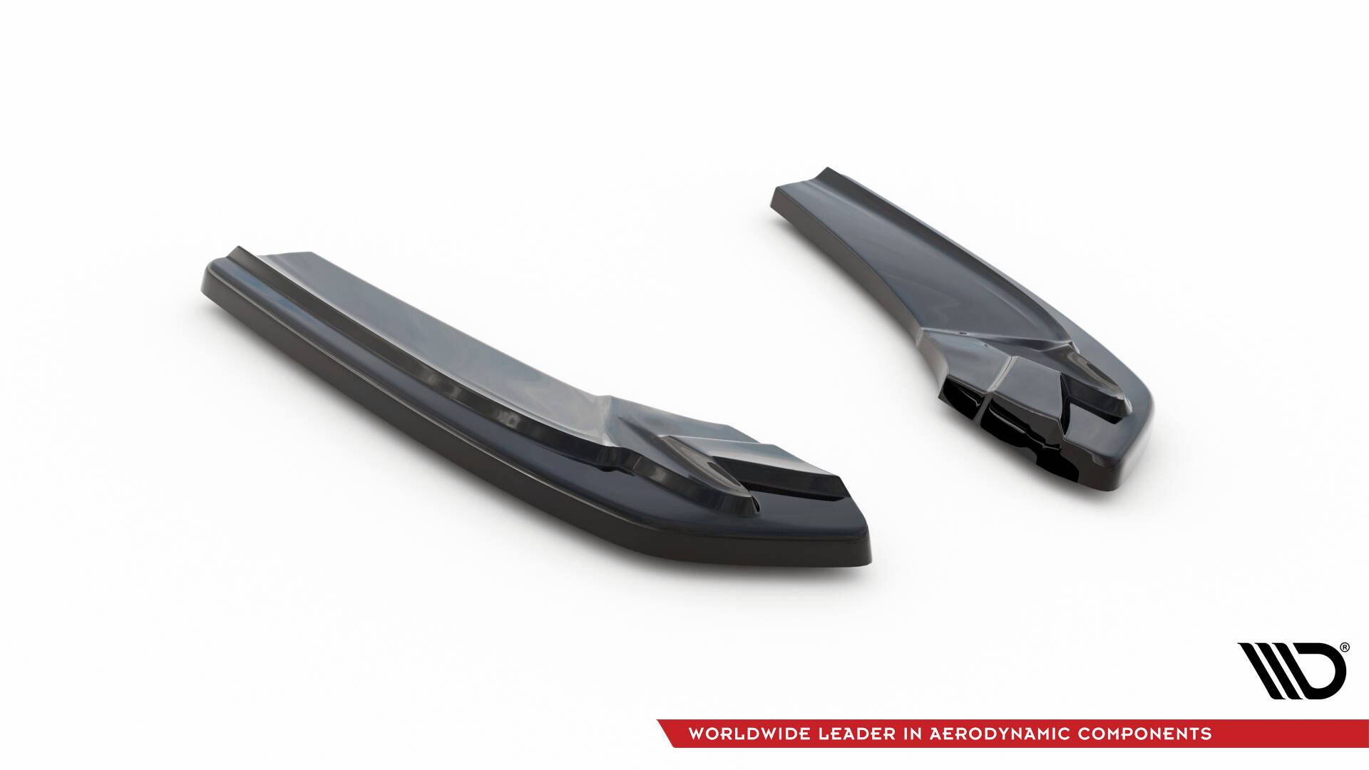 Maxton Heck Ansatz Flaps Diffusor für Audi A5 S-Line F5 Sportback  schwarz Hochglanz