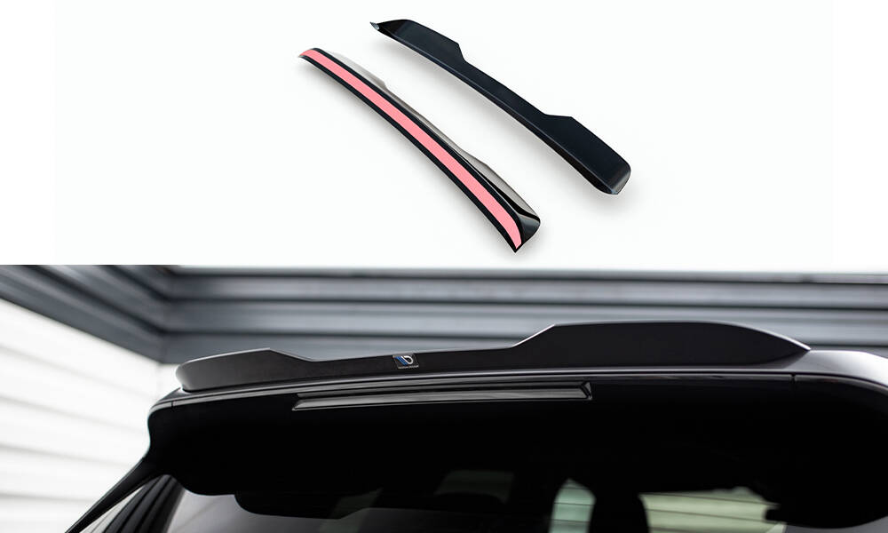 Maxton Spoiler CAP für BMW iX M-Paket i20 / I20 Facelift schwarz Hochglanz