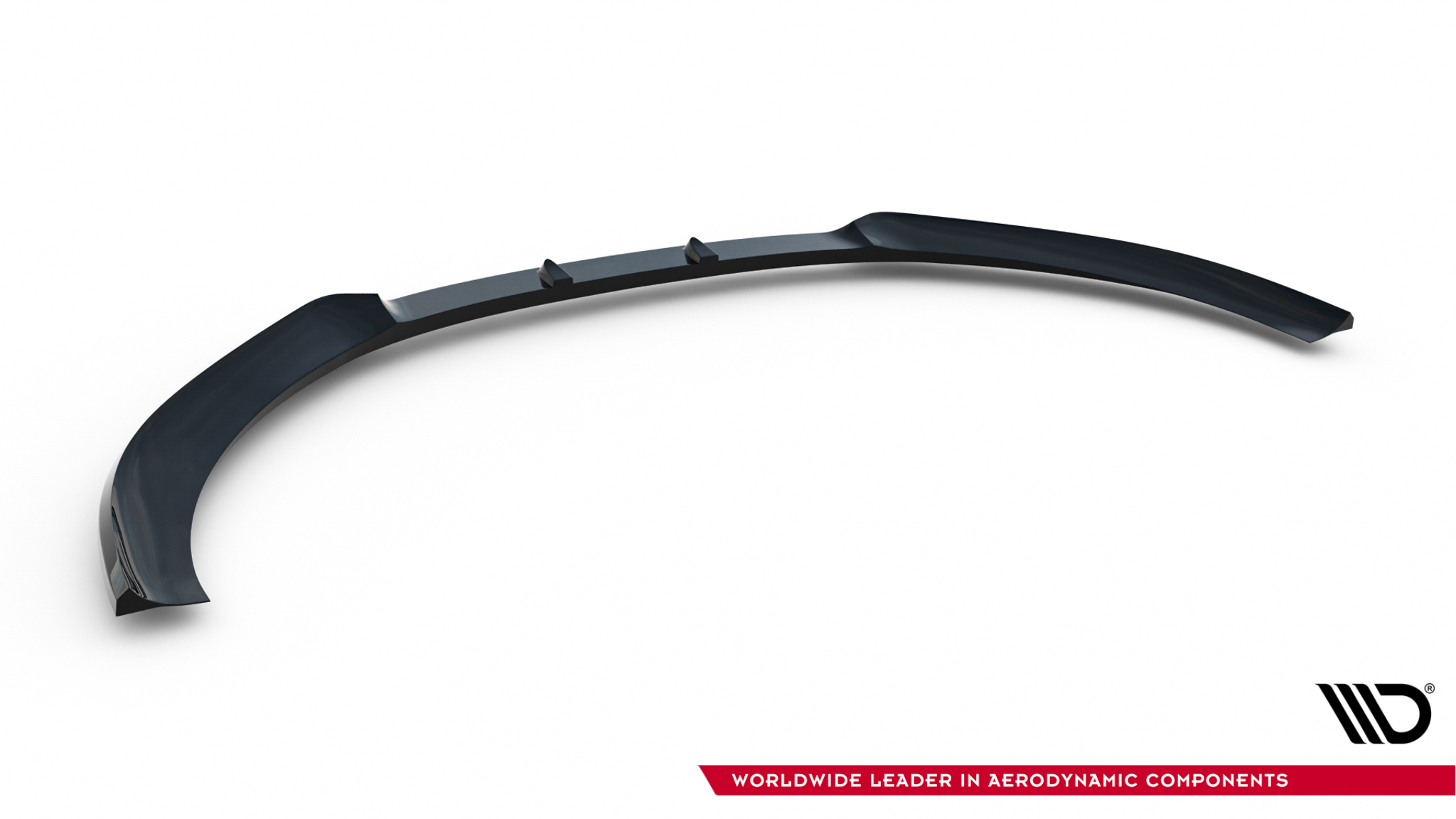 Maxton Front Ansatz für AUDI A3 8P Facelift schwarz Hochglanz