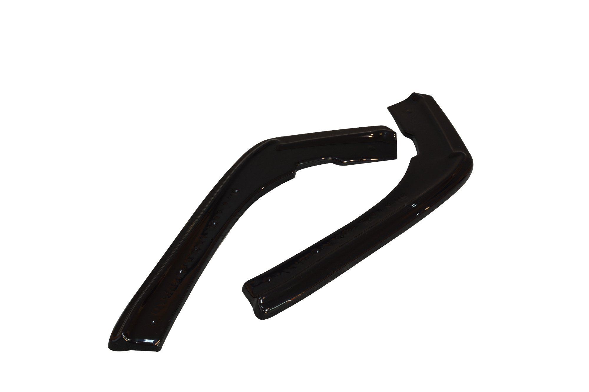 Maxton Heck Ansatz Flaps Diffusor passend für 3er M-Paket Limousine / Touring F30 / F30 Facelift / F31 / F31 Facelift schwarz Hochglanz