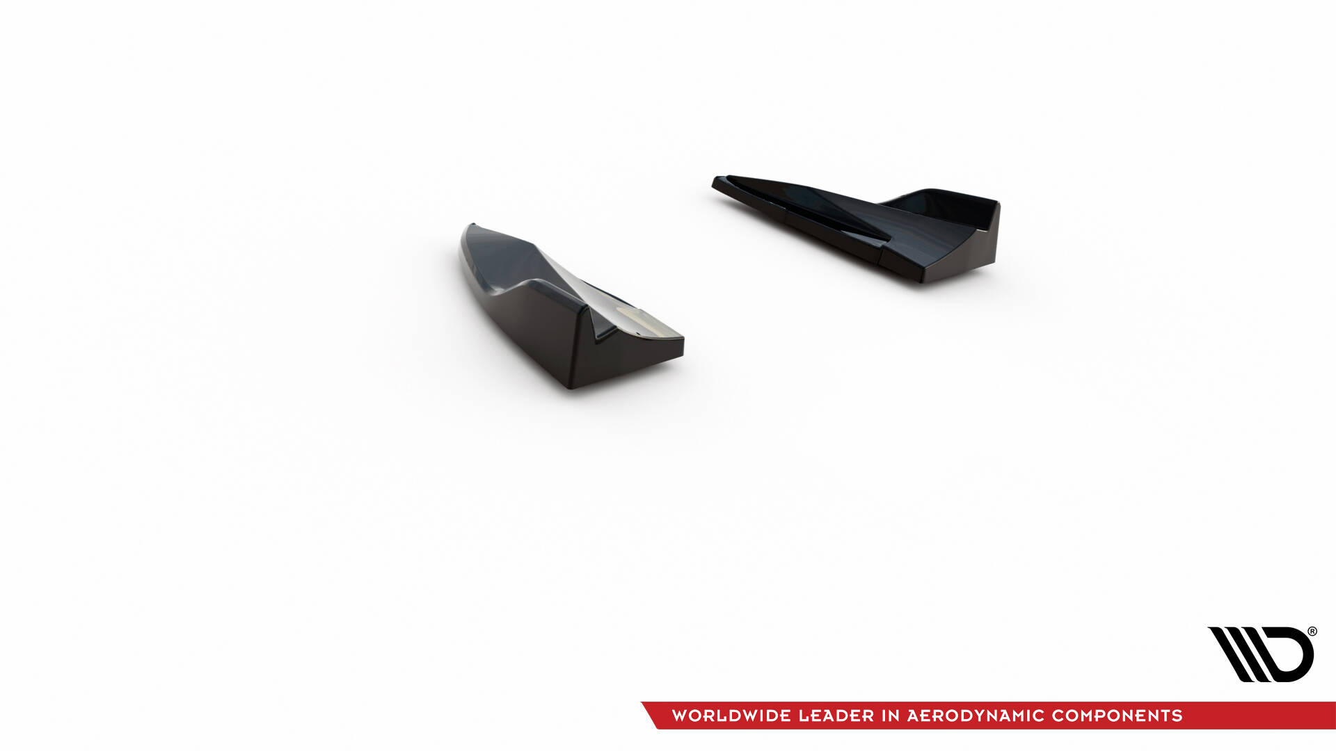 Maxton Heck Ansatz Flaps Diffusor V.2 für Porsche Macan Mk1  schwarz Hochglanz