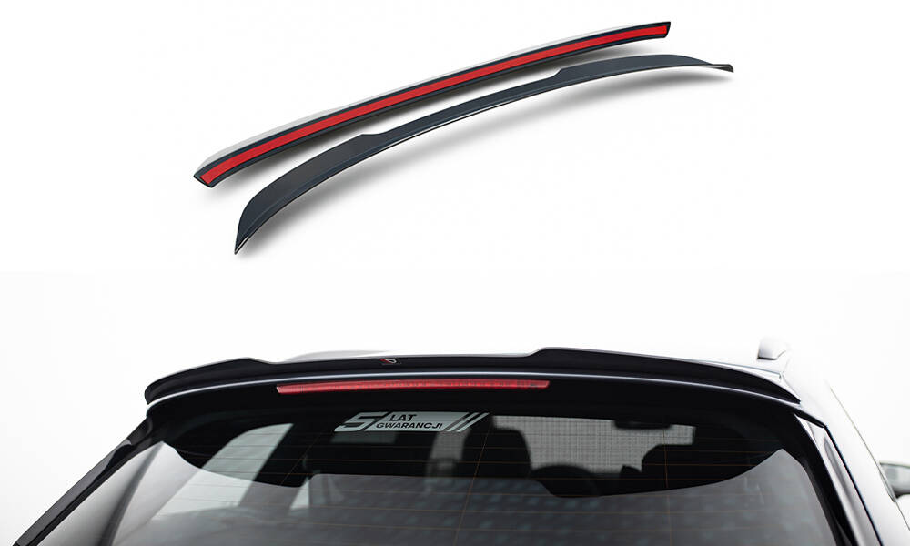 Maxton Spoiler CAP V.1 für Seat Leon Cupra ST Mk3 / Mk3 Facelift schwarz Hochglanz