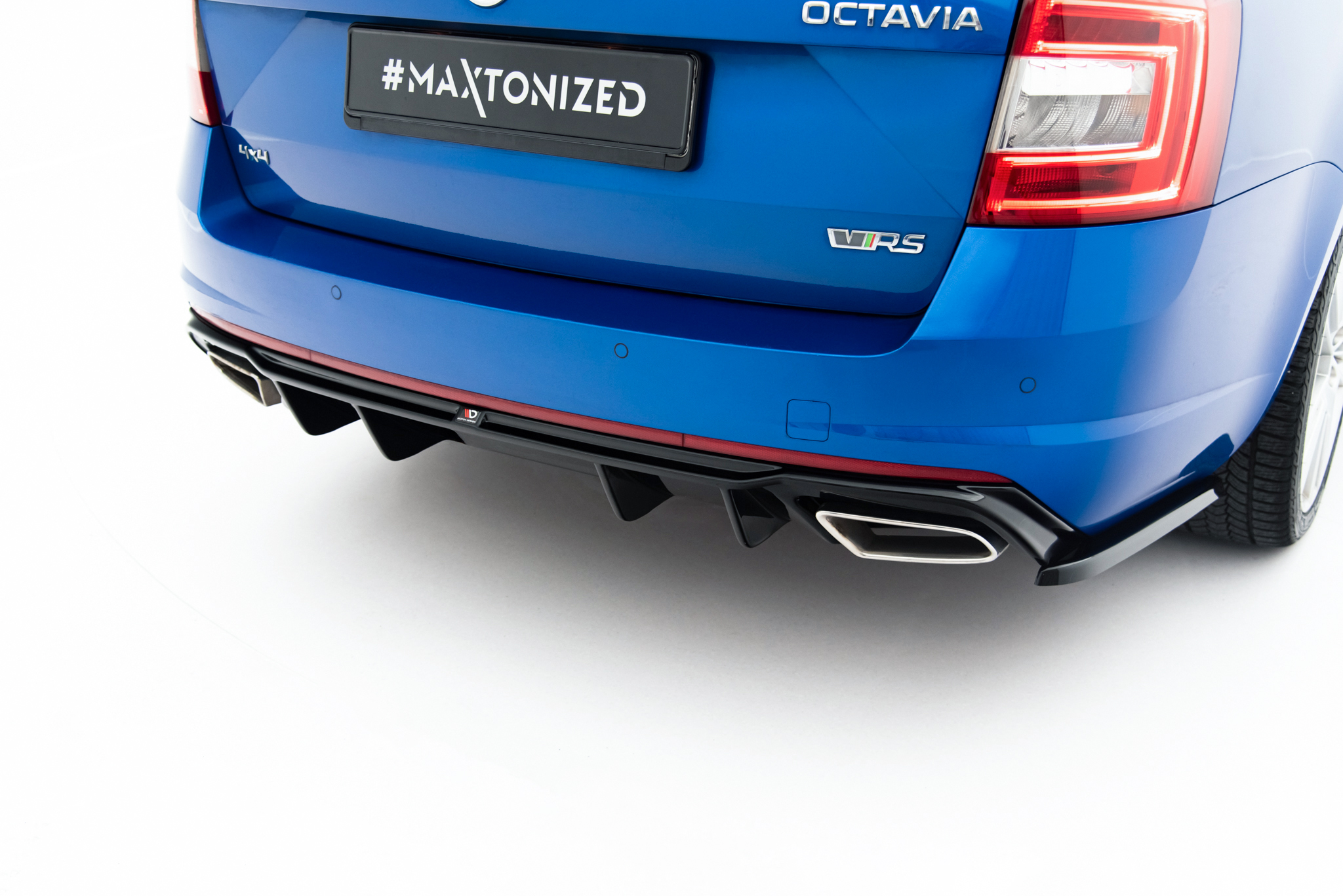 Maxton Diffusor Heck Ansatz V.2 für Skoda Octavia RS Mk3 / Mk3 FL Hatchback / Kombi