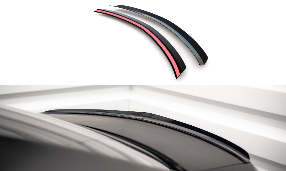 Maxton Spoiler CAP für Mercedes-Benz C Limousine W204 / C Coupe C204 schwarz Hochglanz