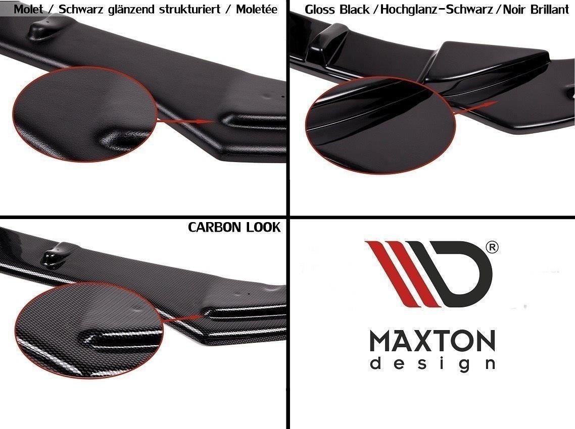 Maxton Diffusor Heck Ansatz für Mercedes C-Klasse S205 63 AMG Kombi schwarz matt