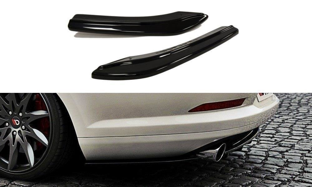 Maxton Heck Ansatz Flaps Diffusor für VW Passat CC R36 RLINE (vor Facelift) schwarz Hochglanz