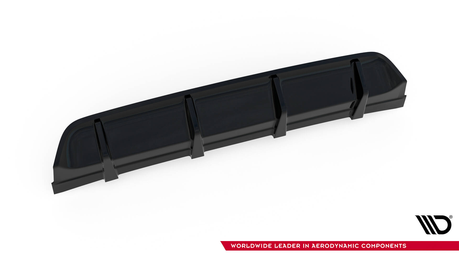 Maxton Diffusor Heck Ansatz für VW GOLF Mk7 GTI CLUBSPORT schwarz Hochglanz