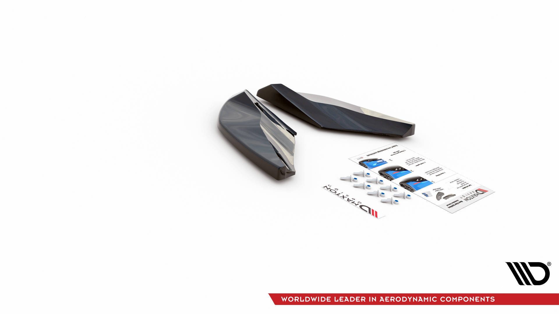 Maxton Heck Ansatz Flaps Diffusor für Cupra Ateca Mk1 / Mk1 Facelift schwarz Hochglanz