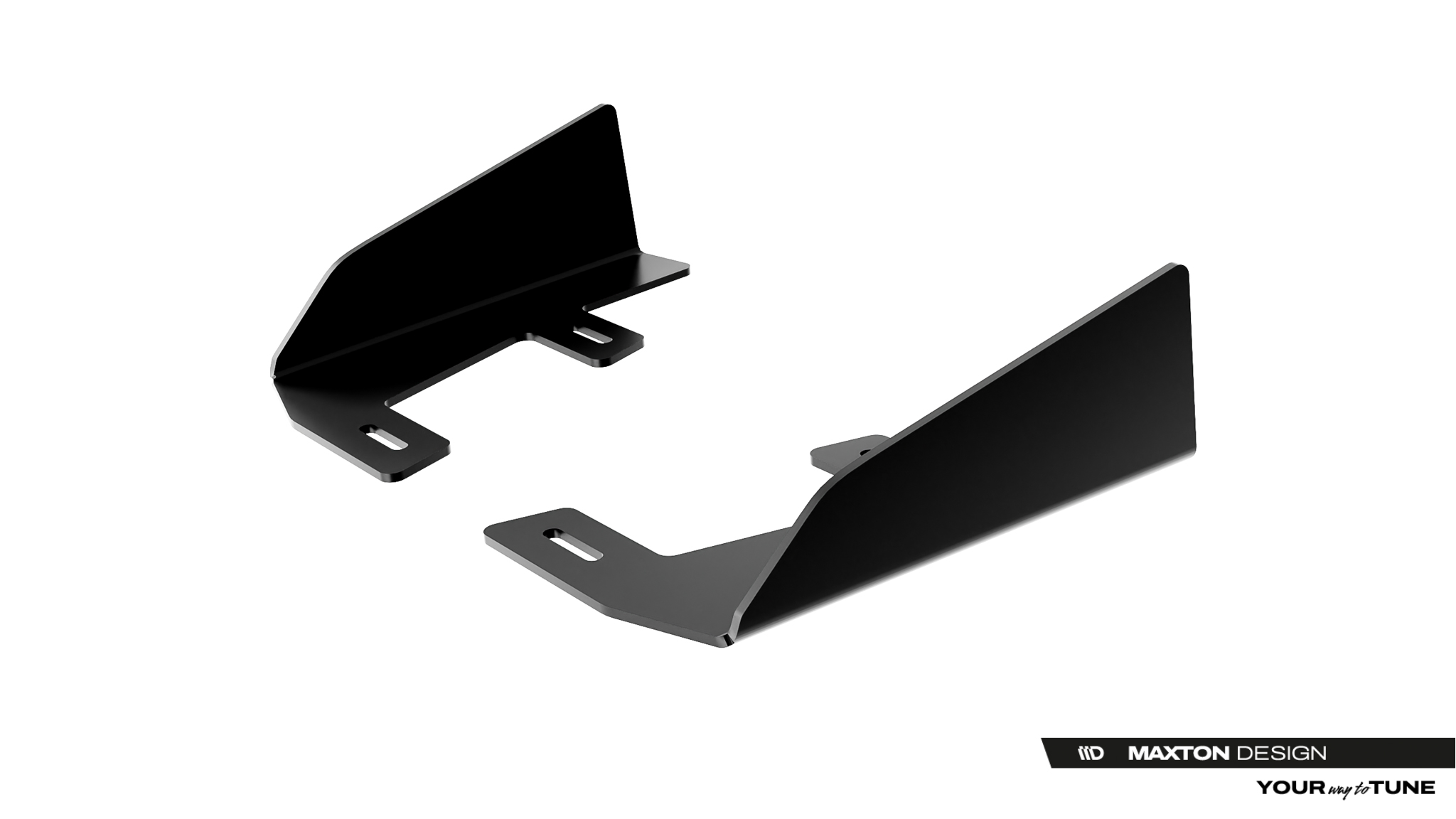Maxton Hintere Seiten Flaps für Cupra Leon ST Mk1 Facelift schwarz Hochglanz