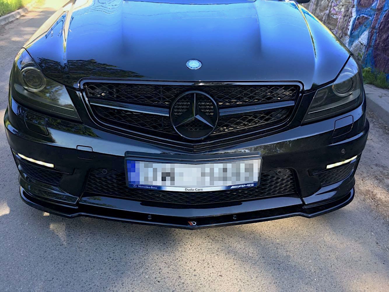 Maxton Front Ansatz für Mercedes AMG C63 W204 FACELIFT Carbon Look