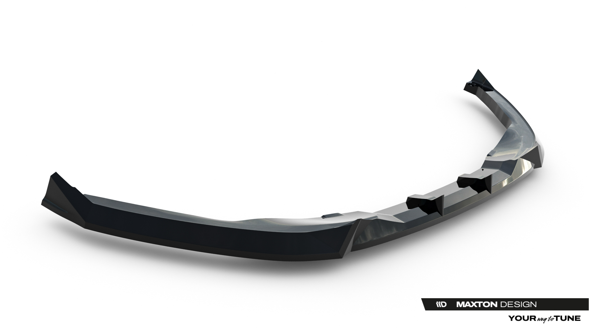 Maxton Front Ansatz für Toyota C-HR Mk2 schwarz Hochglanz