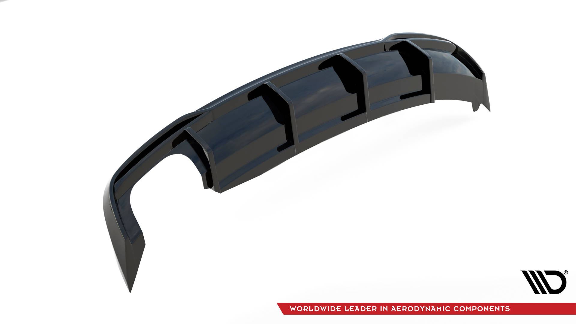 Maxton Diffusor Heck Ansatz passend für A5 8T Facelift (Doppelauspuff li.)