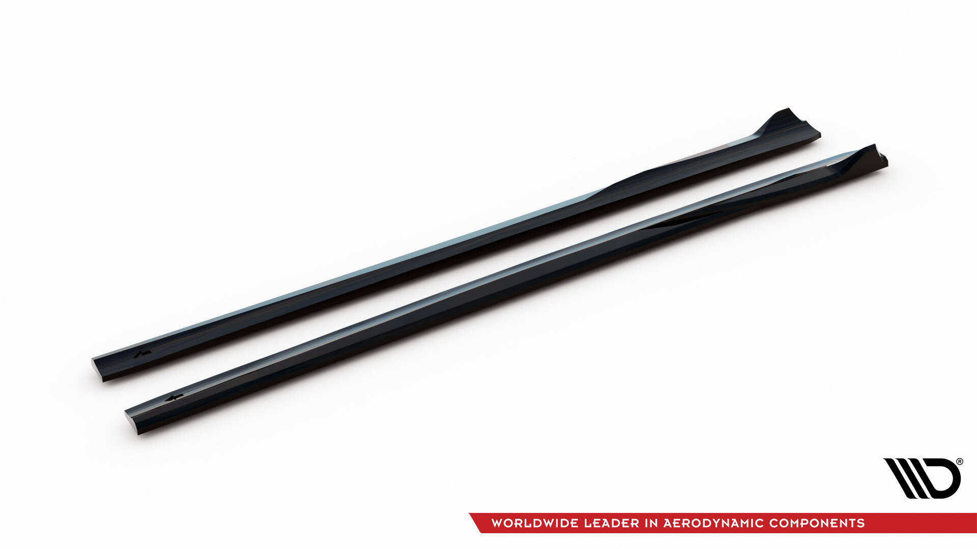 Maxton Seitenschweller Ansatz passend für-Benz E AMG-Line W214 schwarz Hochglanz