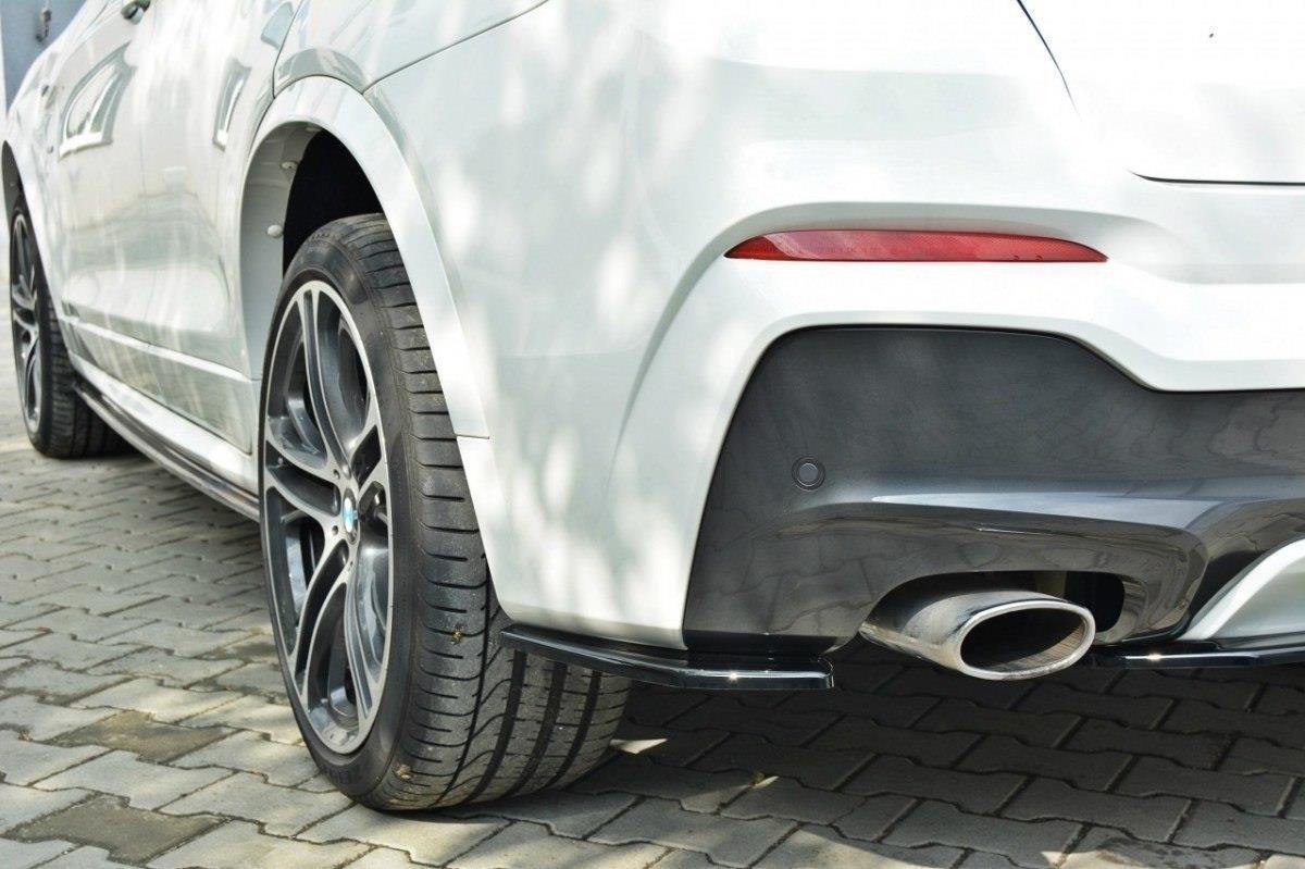 Maxton Heck Ansatz Flaps Diffusor für BMW X4 M Paket Carbon Look
