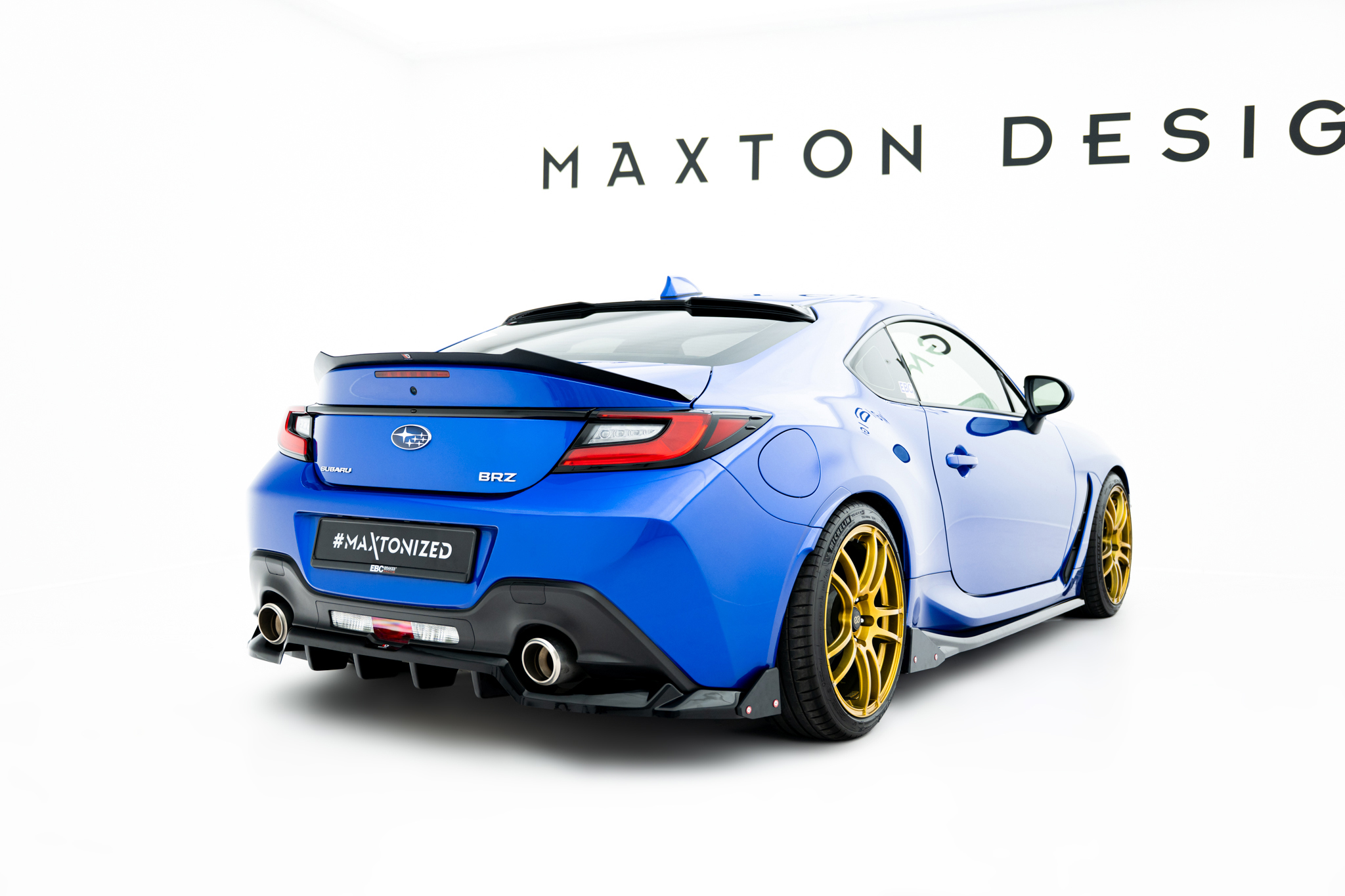 Maxton Mittlerer Cup Diffusor DTM Look Heck Ansatz für V.1 + Flaps Subaru BRZ Mk2