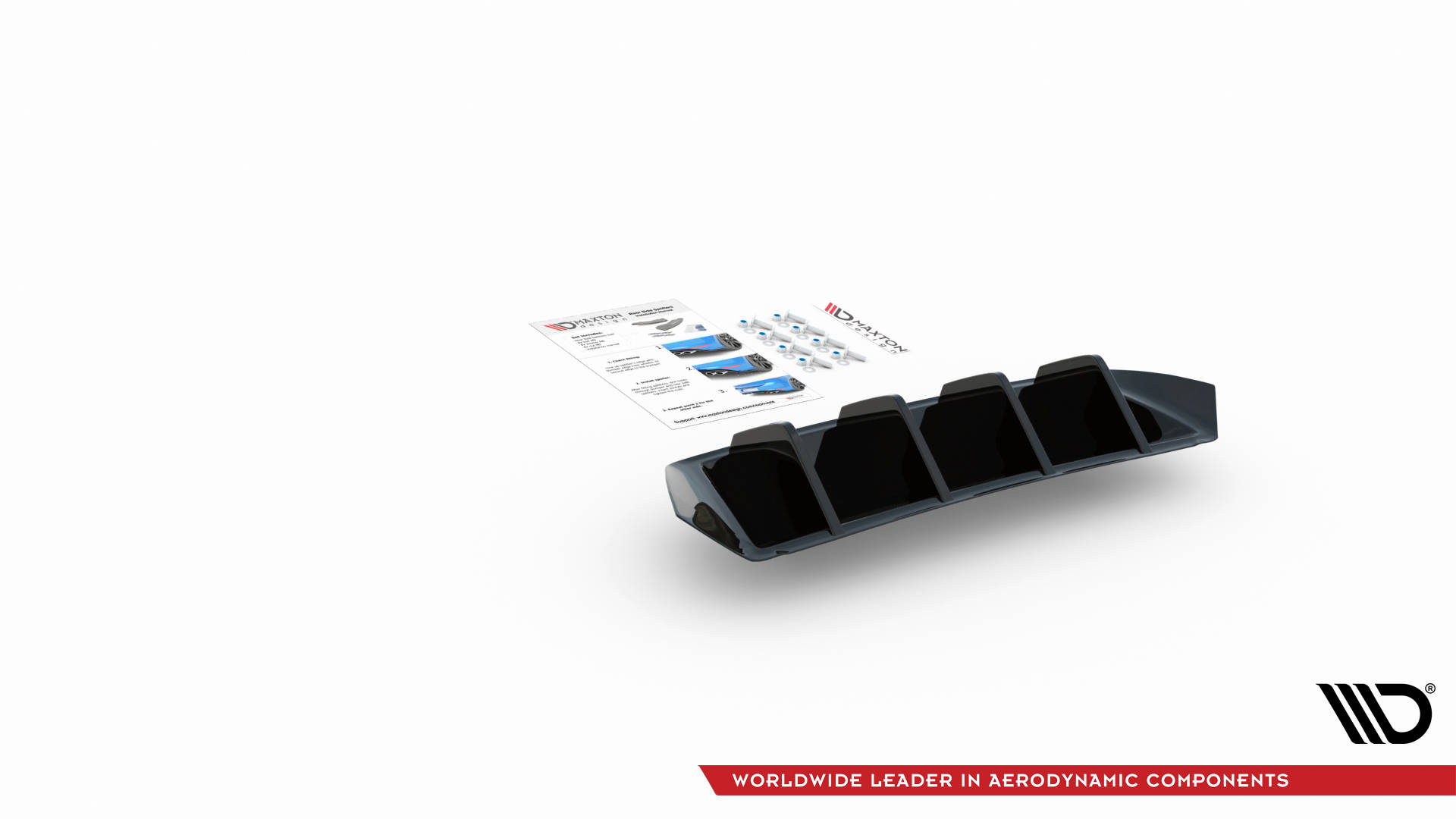 Maxton Diffusor Heck Ansatz für Seat Ibiza FR/ Standard Mk5 schwarz Hochglanz