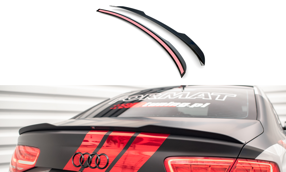 Maxton Spoiler CAP für Audi S8 D4 schwarz Hochglanz