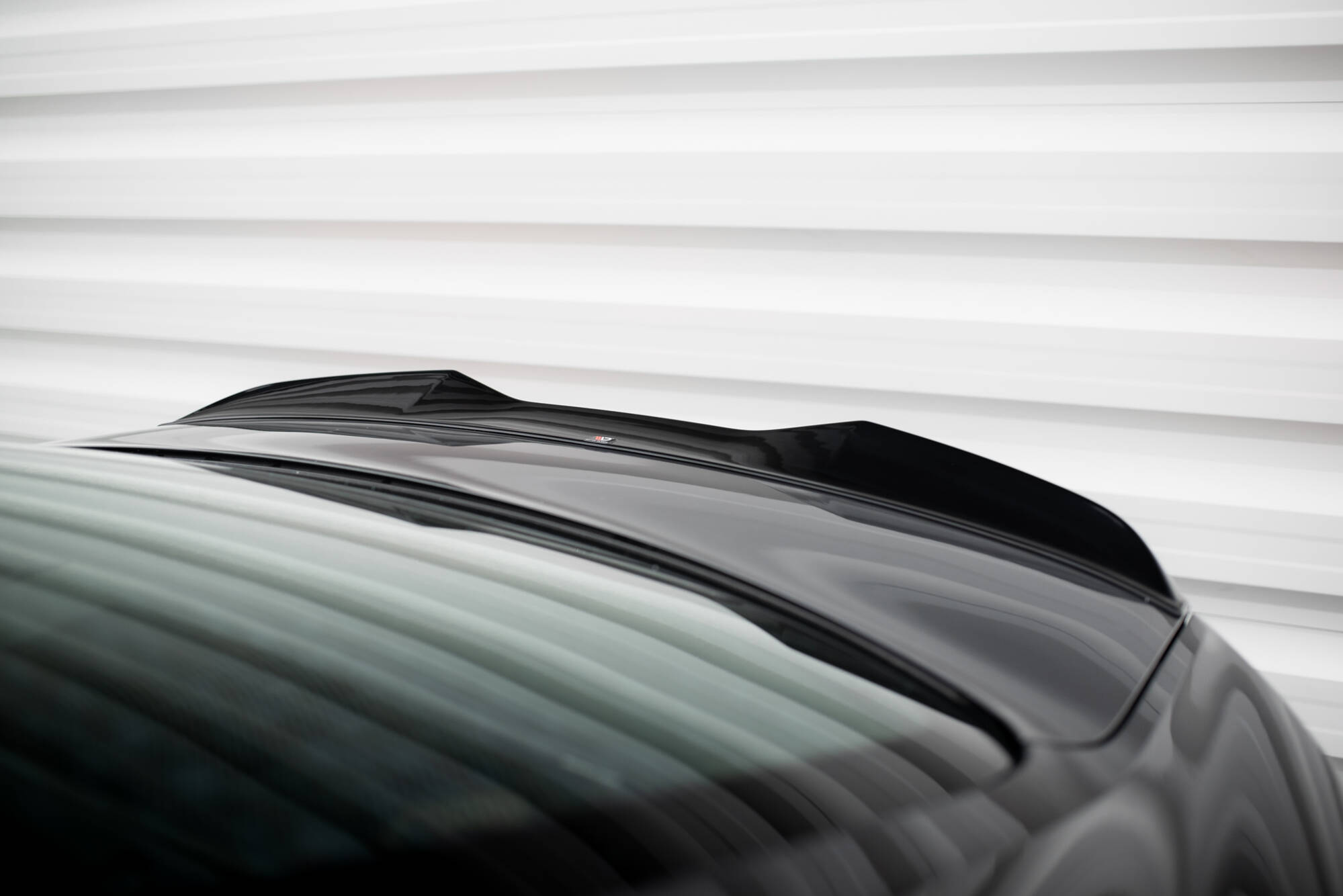 Maxton Spoiler CAP 3D passend für S5 Coupe / A5 S-Line Coupe F5 Facelift schwarz Hochglanz