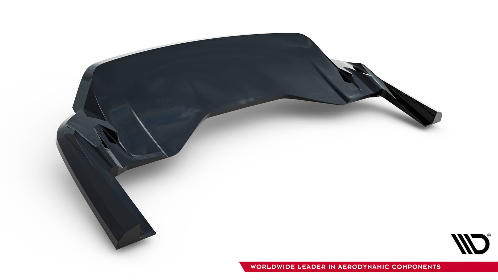 Maxton Mittlerer Cup Diffusor DTM Look Heck Ansatz passend für Taycan Turbo S Mk1  schwarz Hochglanz