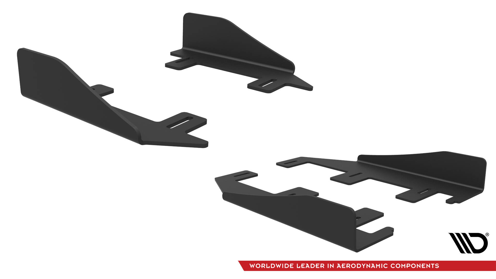Maxton Seitenschweller Flaps für Audi S3 / A3 S-Line Limousine 8V schwarz Hochglanz