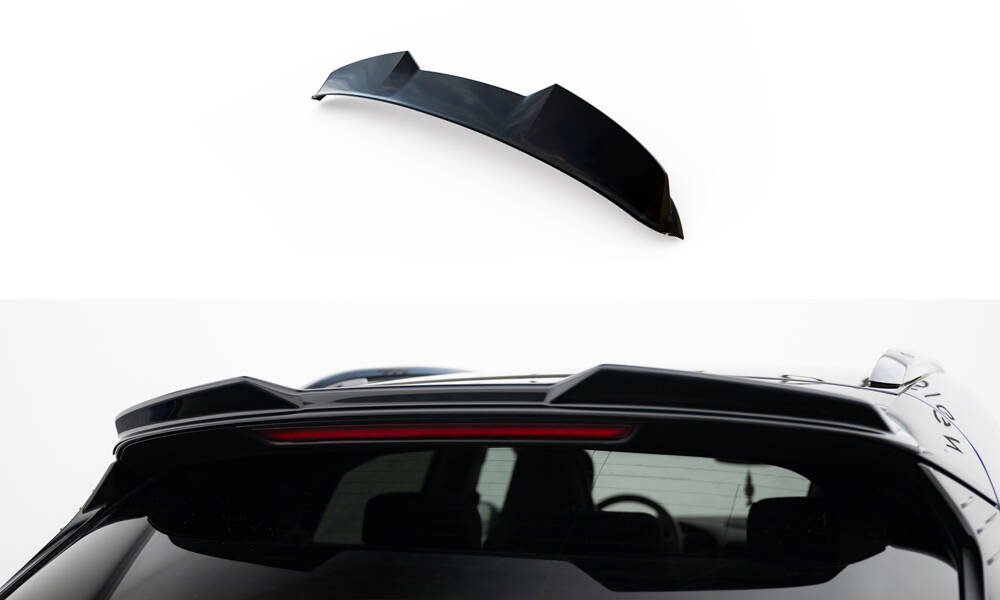Maxton Spoiler CAP 3D für Porsche Taycan Cross Turismo 4S schwarz Hochglanz