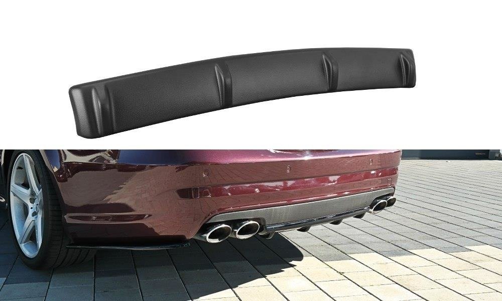 Maxton Diffusor Heck Ansatz für Mercedes CLS C219 55AMG schwarz Hochglanz