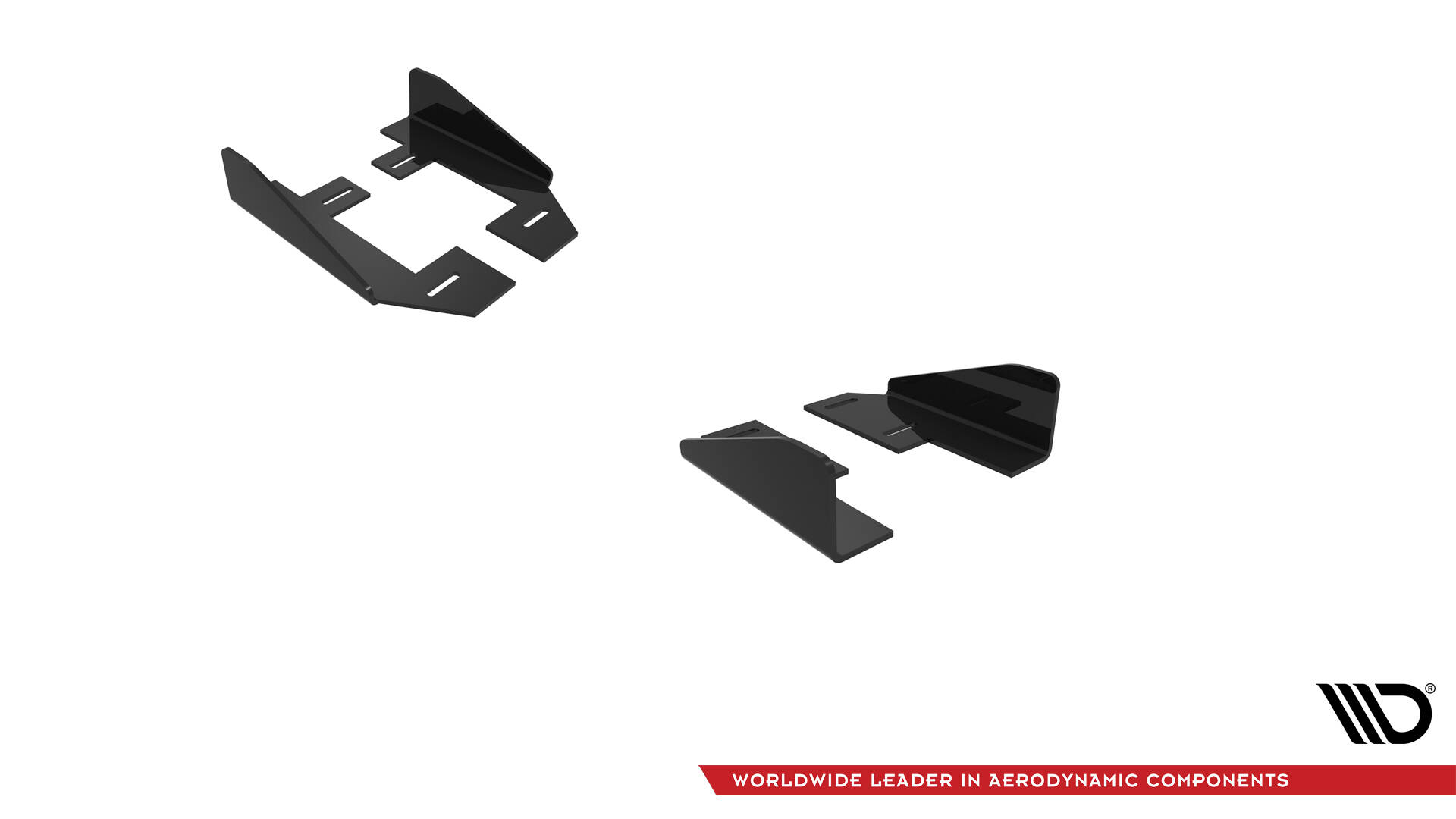 Maxton Seitenschweller Flaps für Audi A3 S-Line Limousine / S3 Limousine 8Y Facelift schwarz Hochglanz