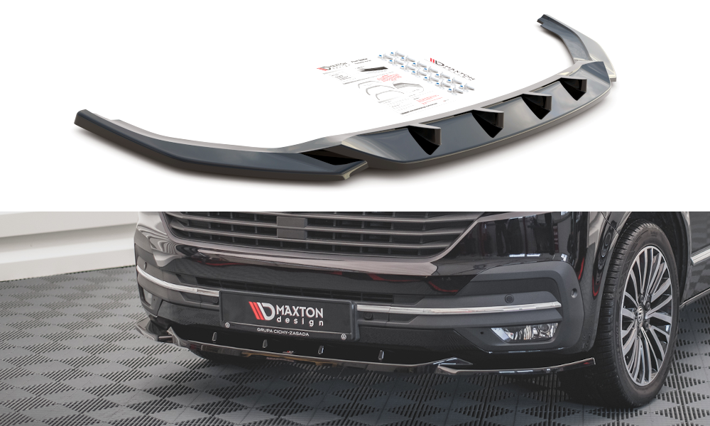 Maxton Front Ansatz V.2 passend für T6.1  schwarz Hochglanz