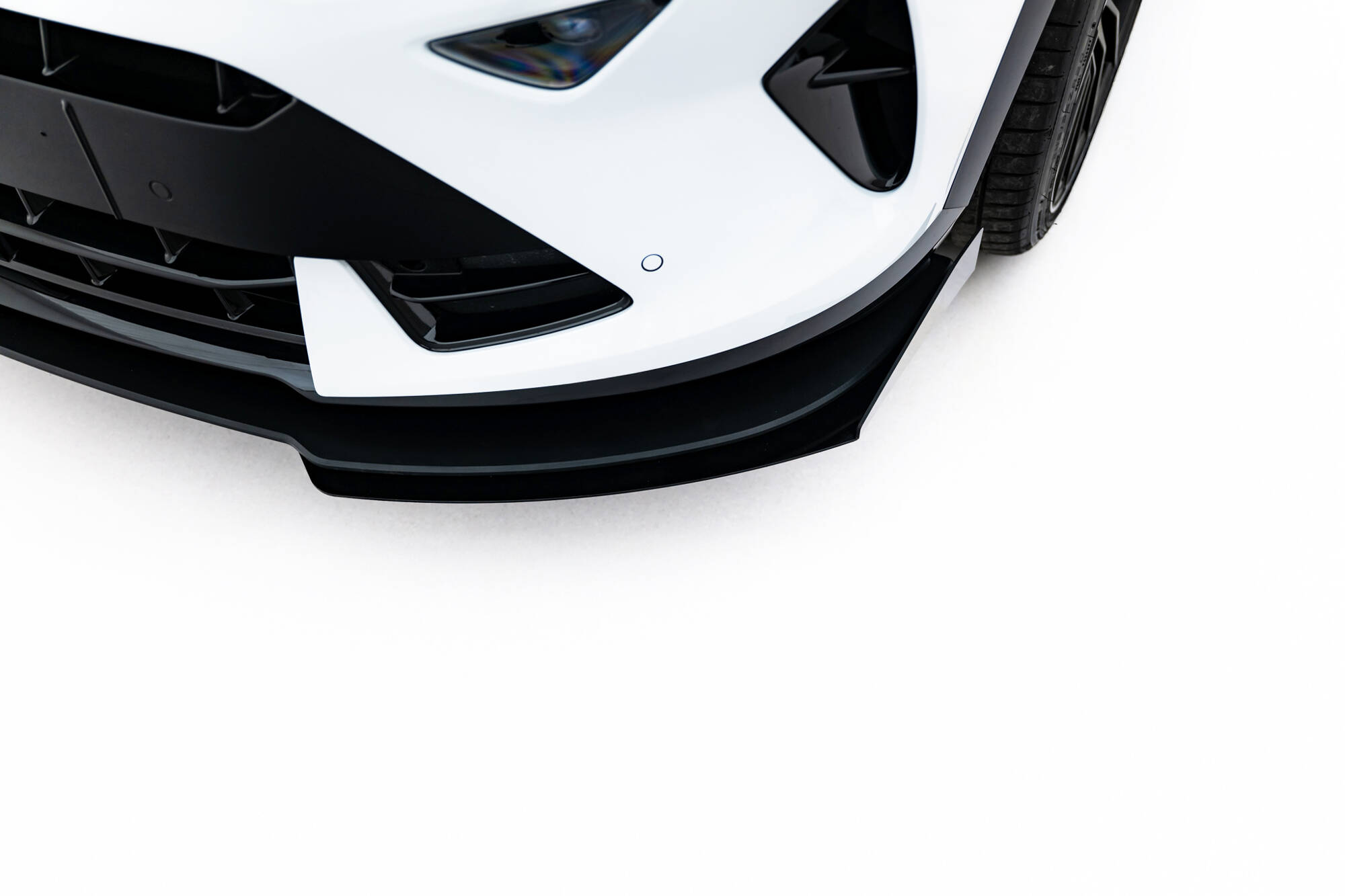 Maxton Front Stoßstange Flaps für Flaps Cupra Formentor Mk1 Facelift schwarz Hochglanz