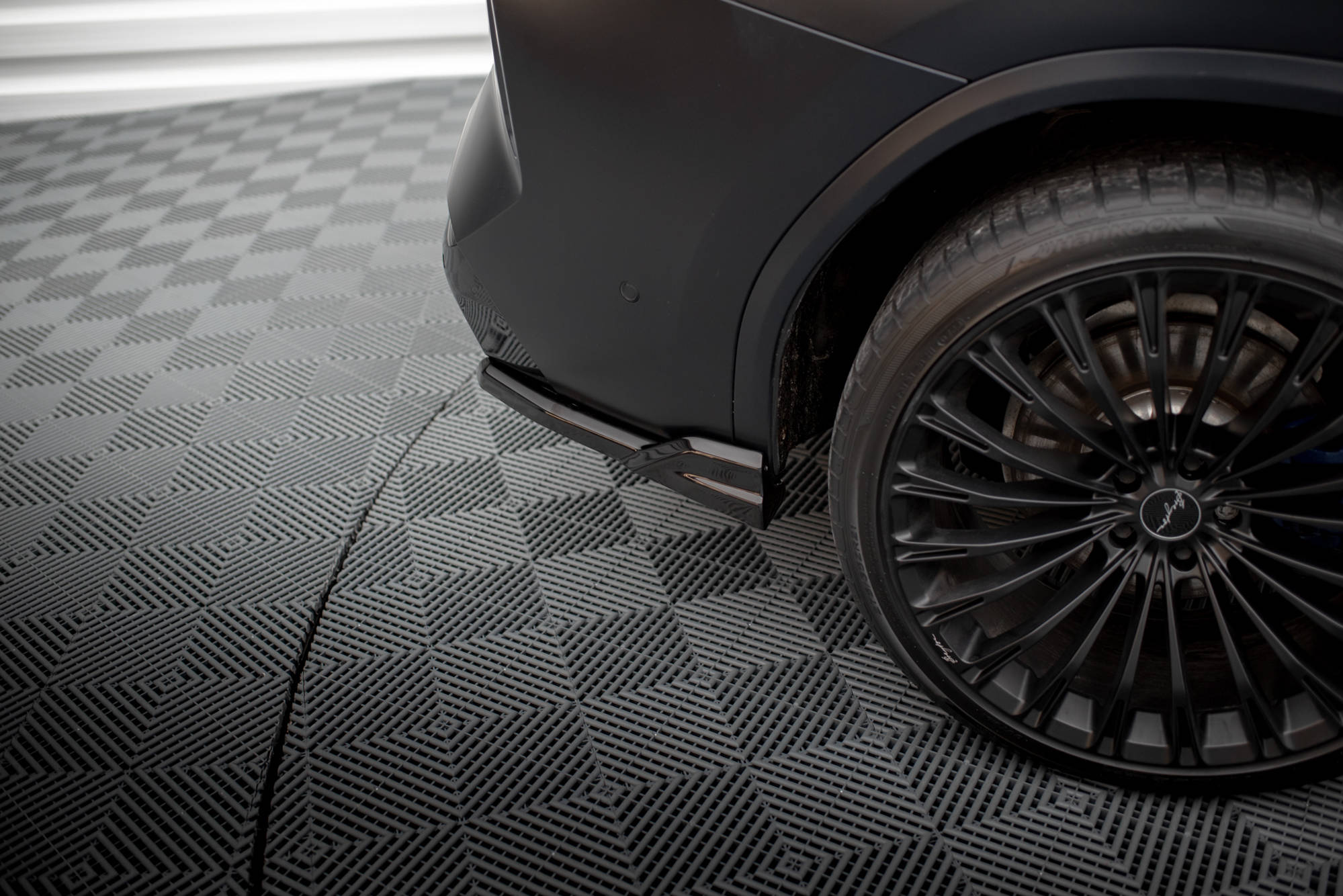 Maxton Heck Ansatz Flaps Diffusor passend für X3 M-Paket G01 Facelift schwarz Hochglanz