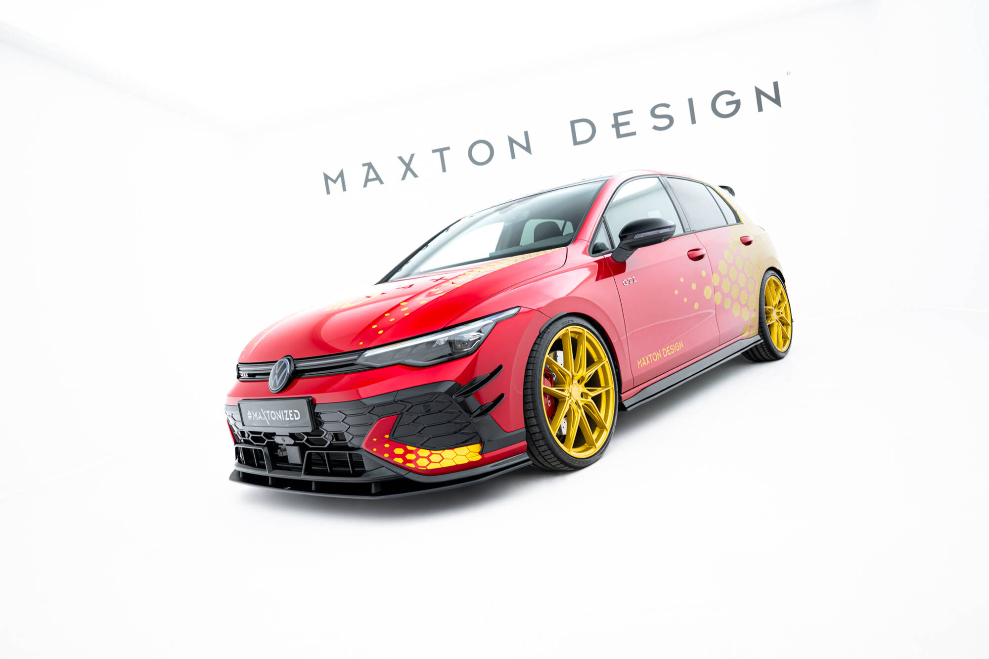 Maxton Street Pro Front Ansatz für VW Golf GTI Clubsport Mk8 Facelift