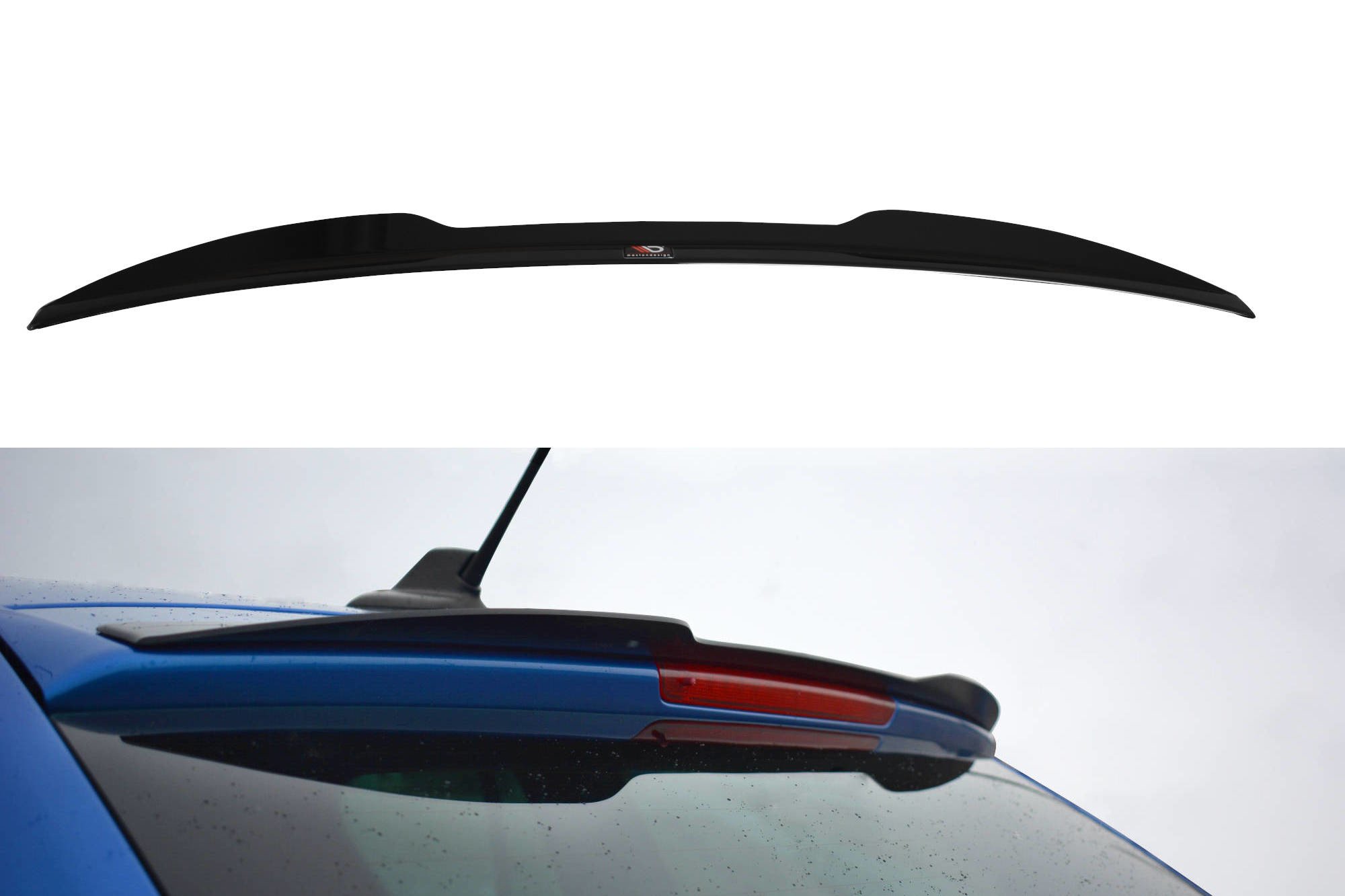 Maxton Spoiler CAP für Skoda Octavia RS Mk2 / Mk2 FL Combi schwarz Hochglanz