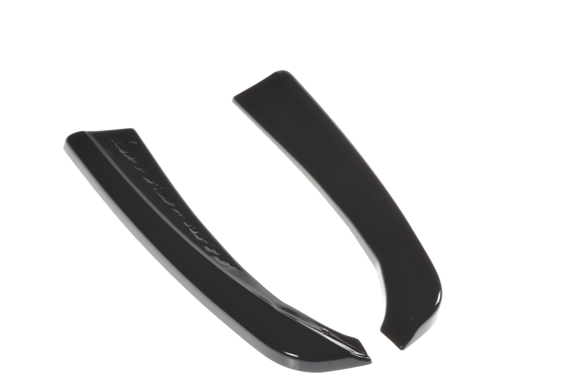 Maxton Heck Ansatz Flaps Diffusor für MERCEDES- BENZ C-KLASSE W205 COUPE AMG-LINE schwarz matt