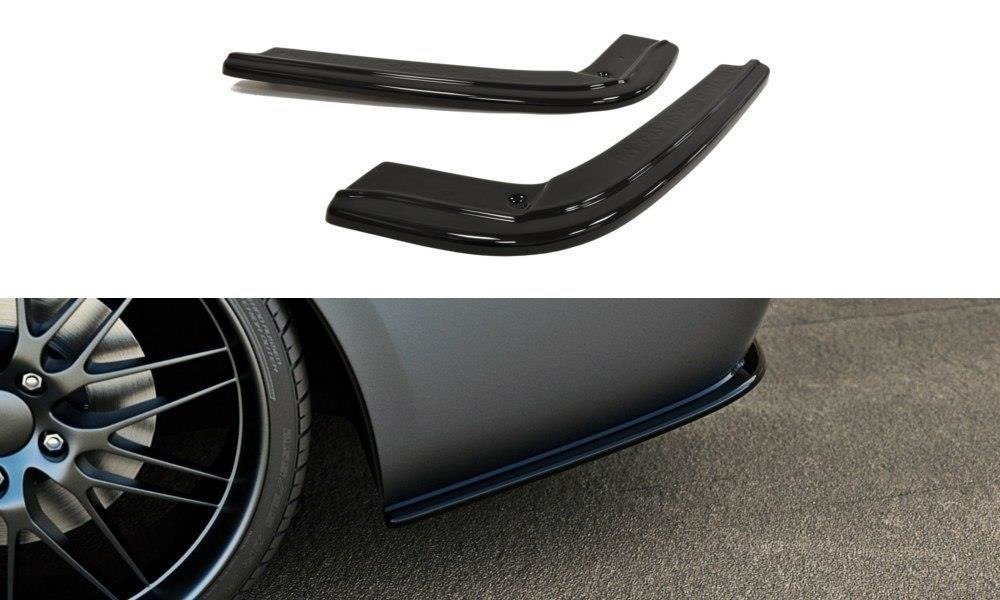 Maxton Heck Ansatz Flaps Diffusor für BMW 3er E92 M Paket schwarz Hochglanz