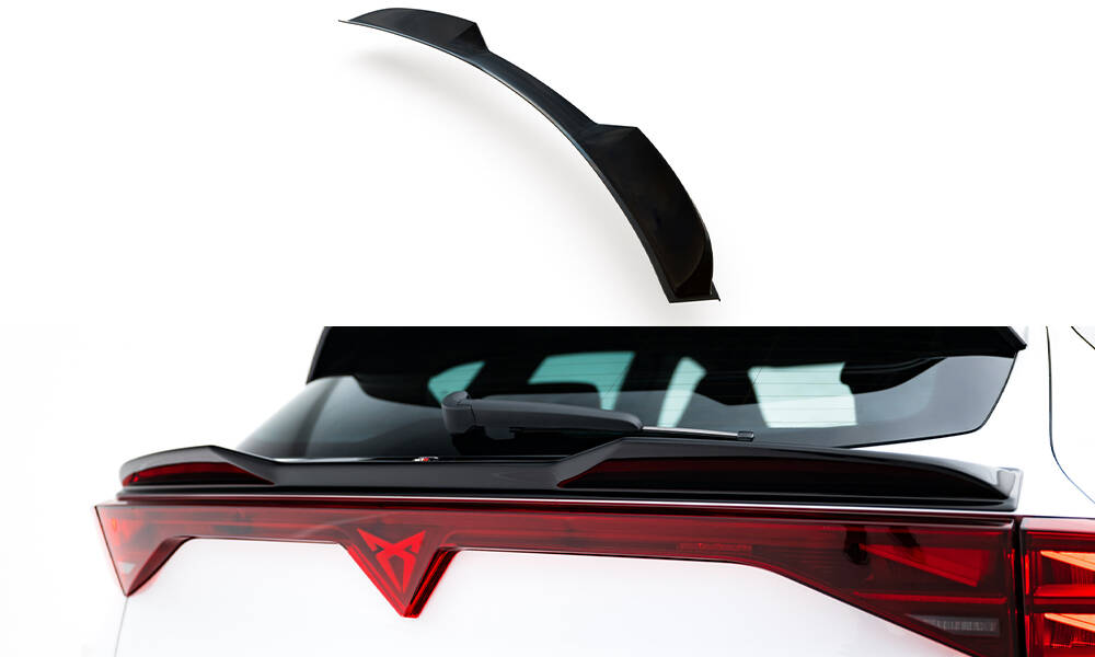Maxton Niedriger Spoiler CAP 3D für Cupra Formentor Mk1 Facelift schwarz Hochglanz